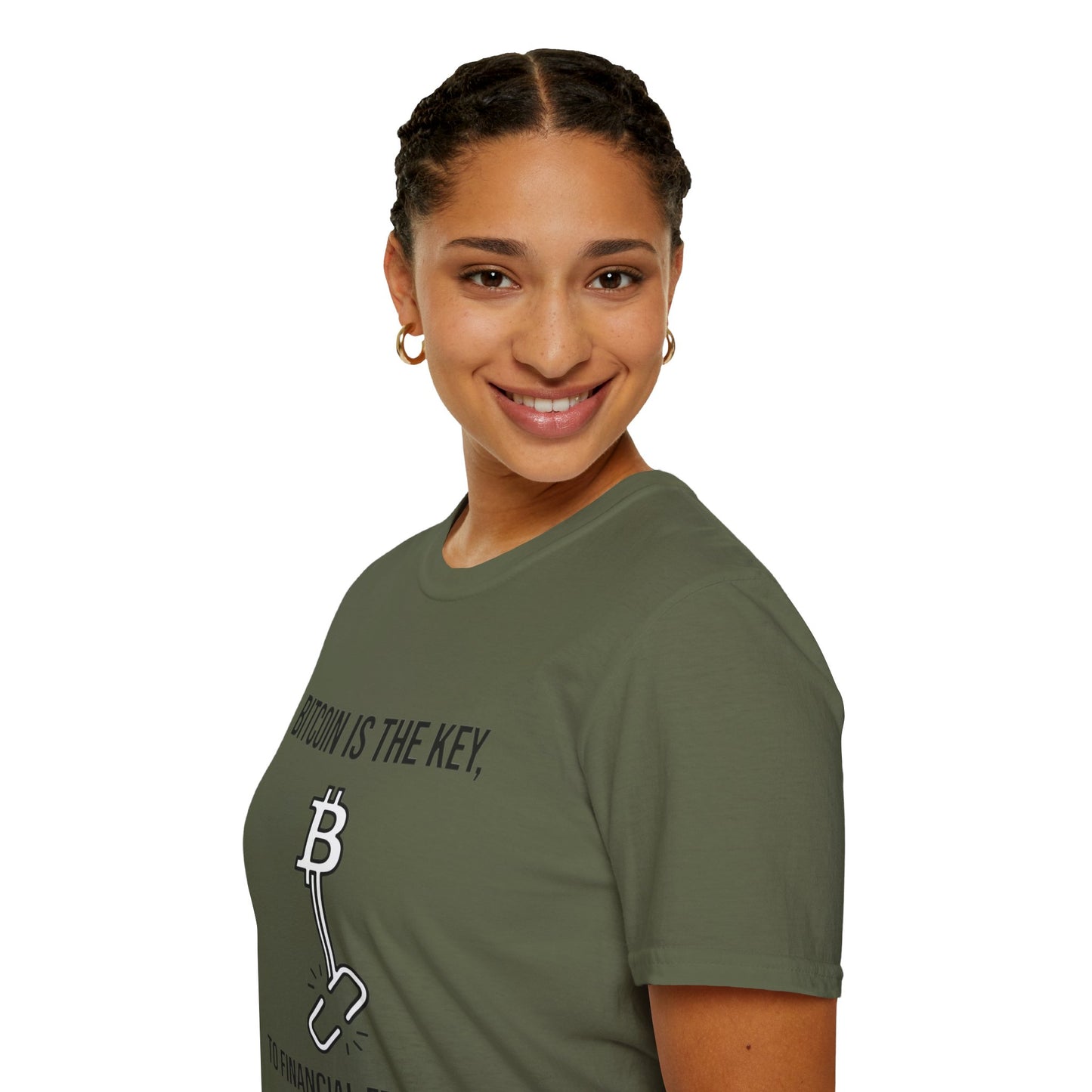 Bitcoin Is the Key T-Shirt — To Financial Freedom Crypto Tee