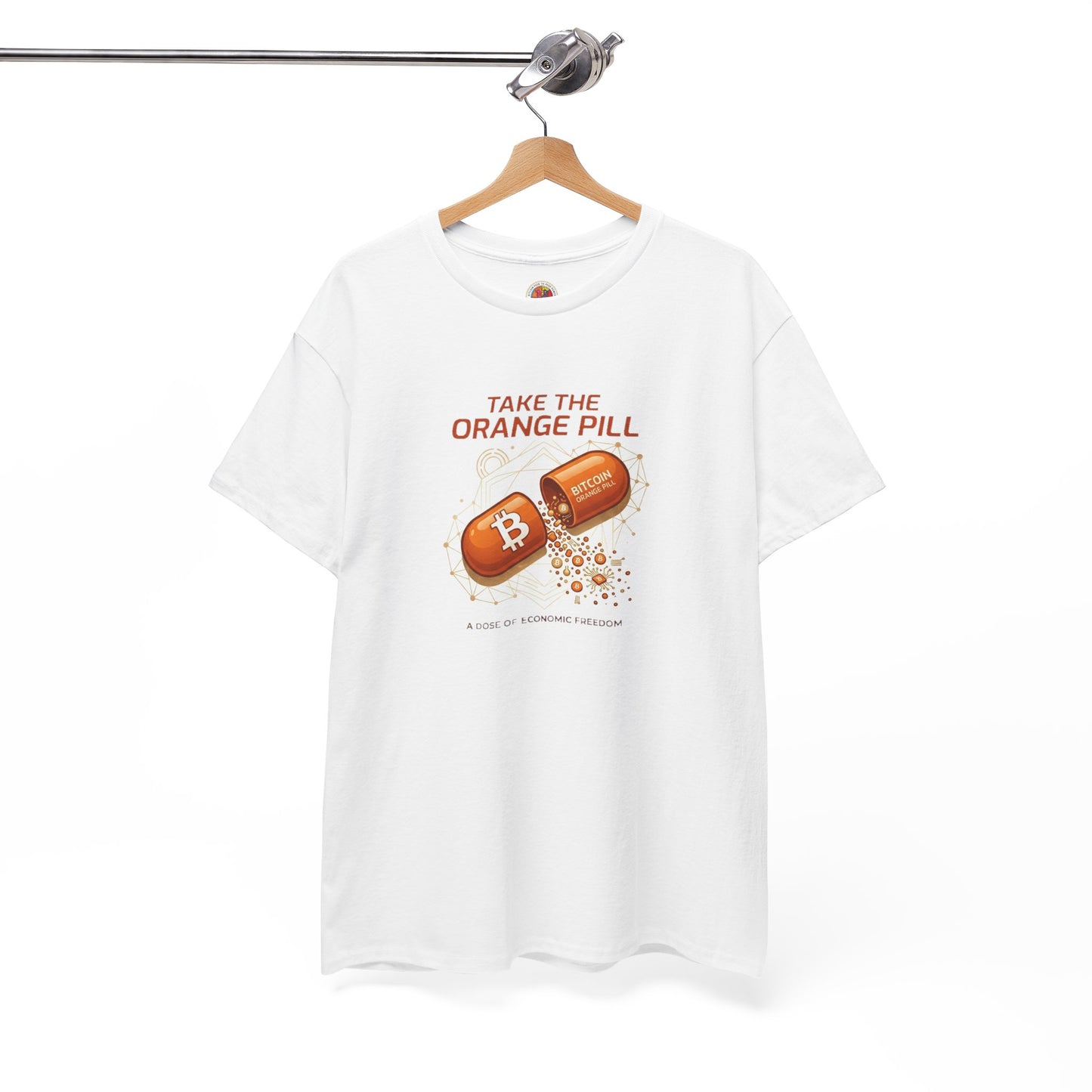 Bitcoin 'Take The Orange Pill' Graphic Tee