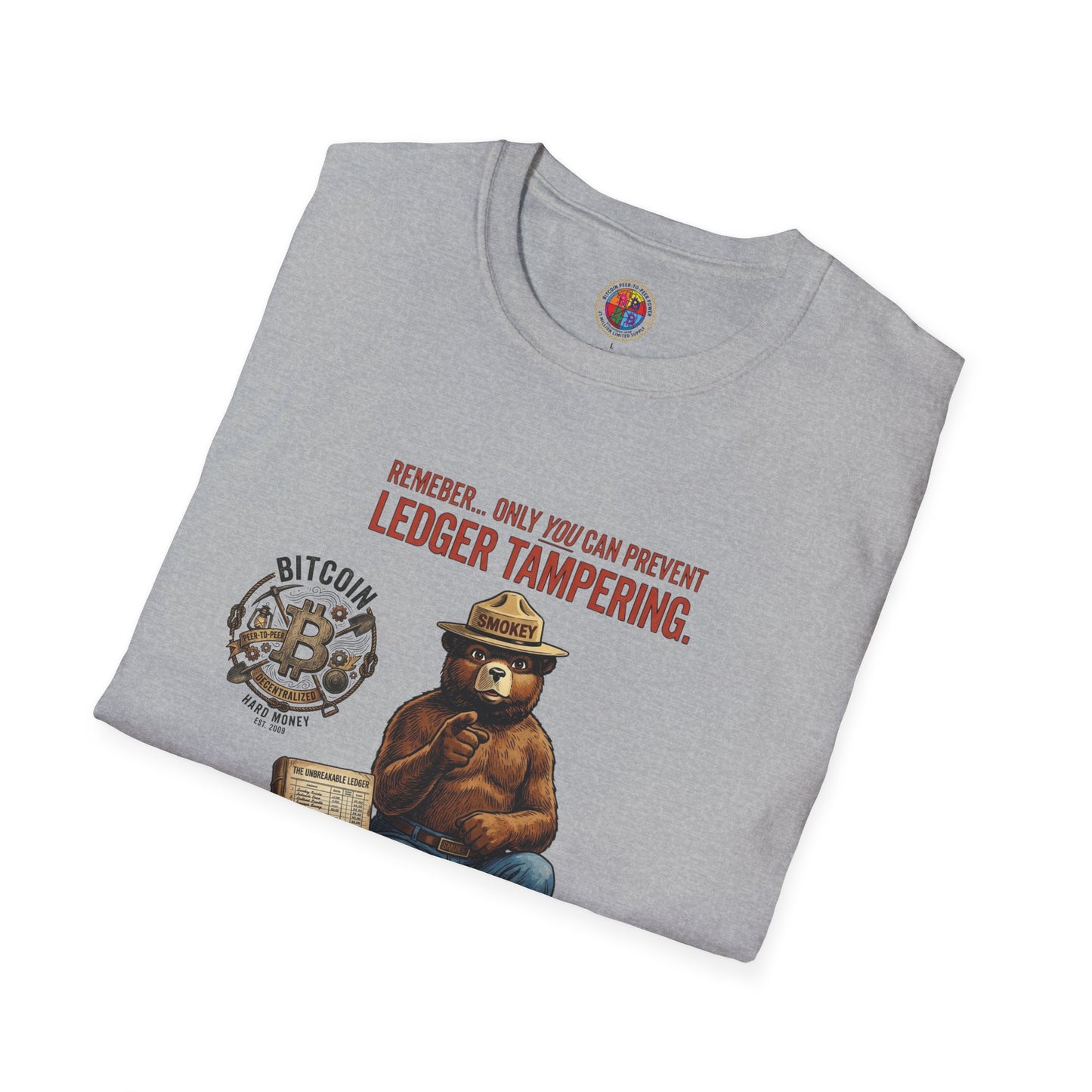 Smokey the Bear Bitcoin T-Shirt — Decentralization Design