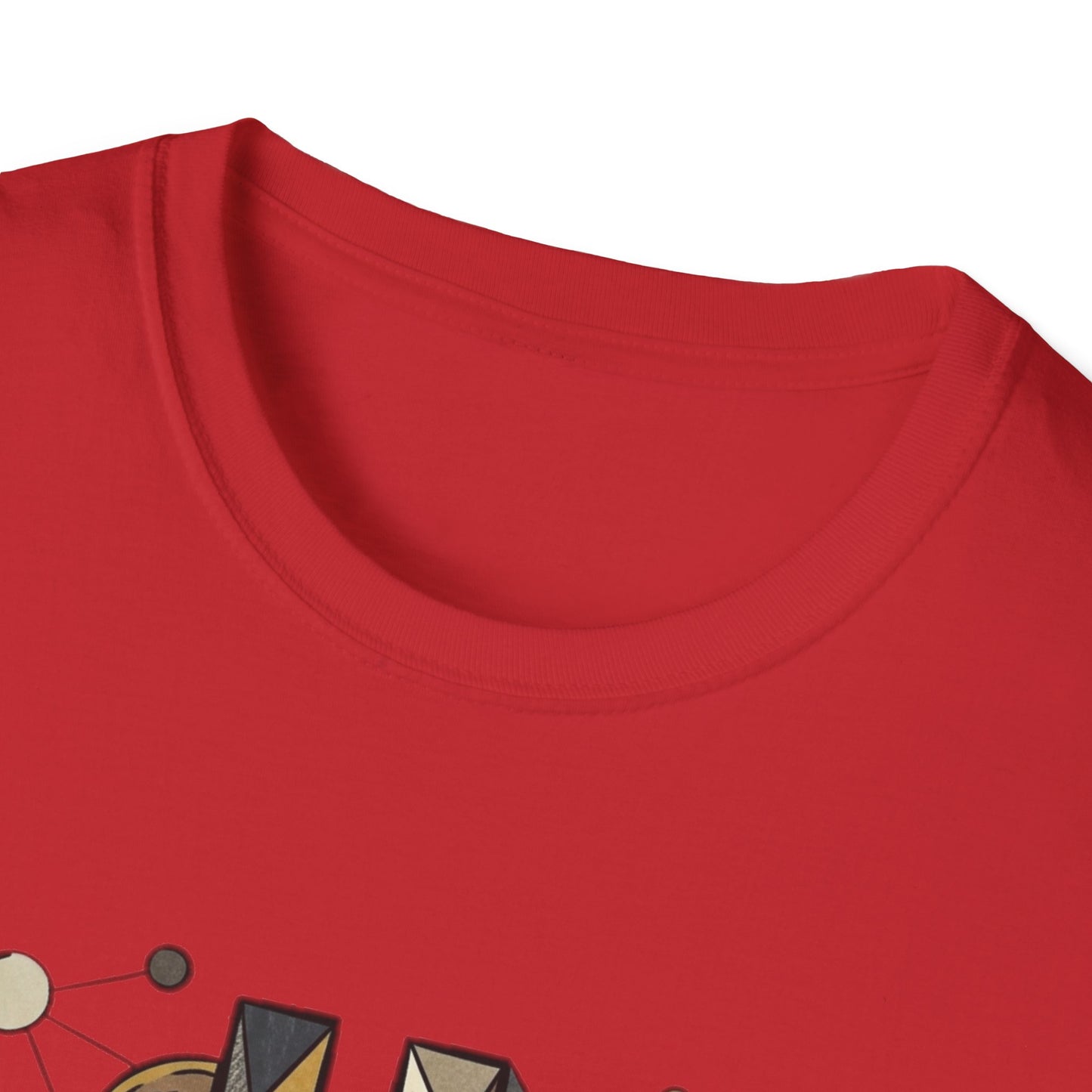 Abstract Geometric Bitcoin T-Shirt — Retro Music Art Tee