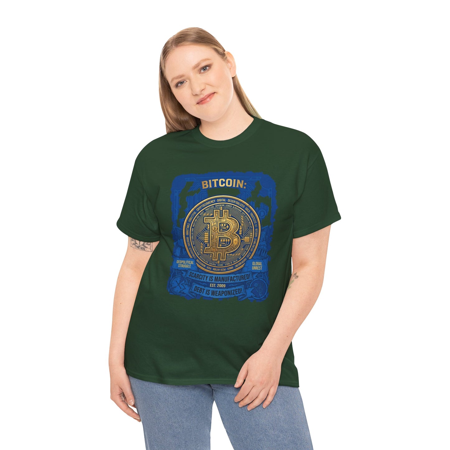 Bitcoin Vintage Coin Graphic Tee — Crypto Enthusiast T-Shirt