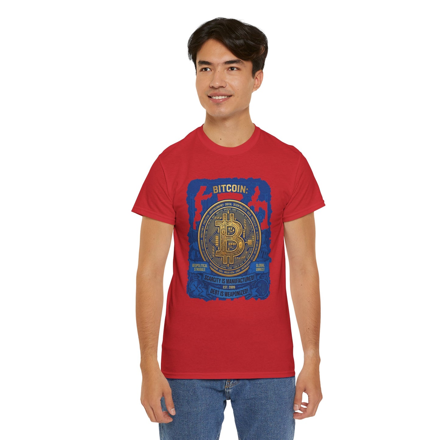 Bitcoin Vintage Coin Graphic Tee — Crypto Enthusiast T-Shirt