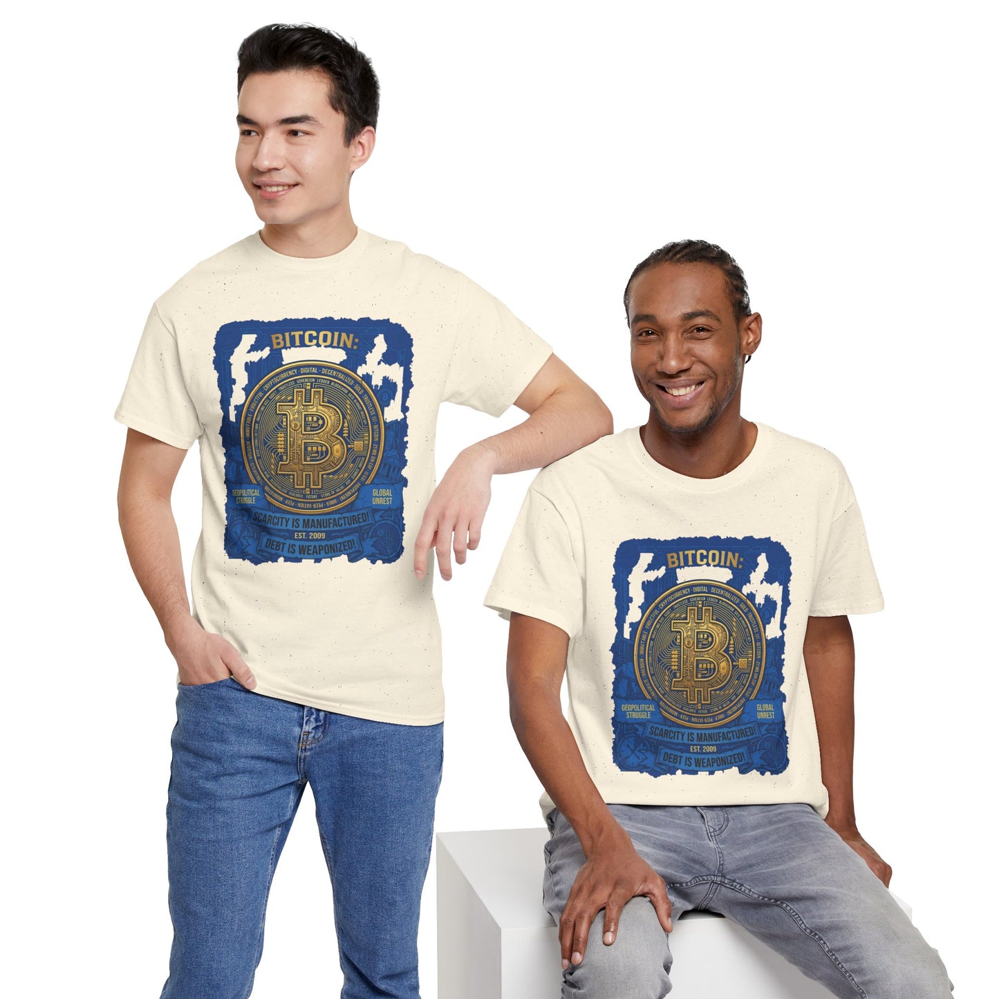 Bitcoin Vintage Coin Graphic Tee — Crypto Enthusiast T-Shirt