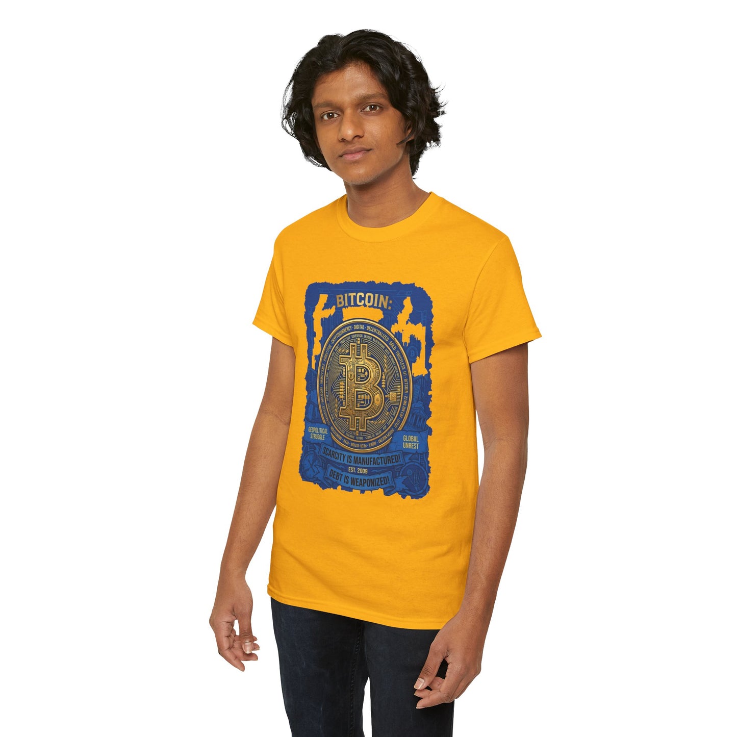 Bitcoin Vintage Coin Graphic Tee — Crypto Enthusiast T-Shirt