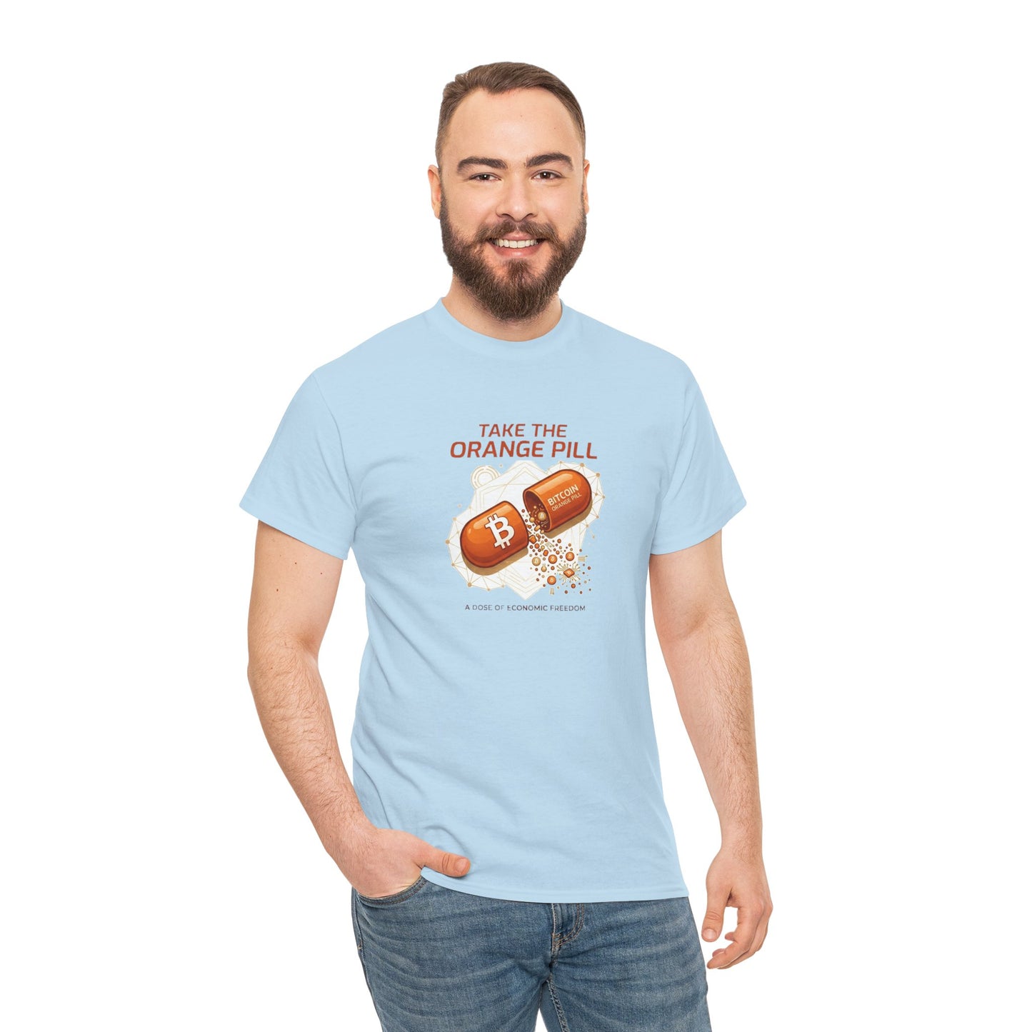 Bitcoin 'Take The Orange Pill' Graphic Tee