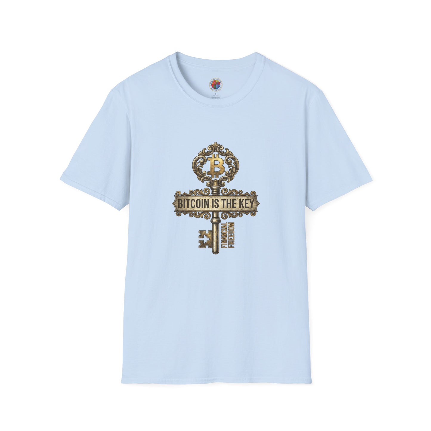 Bitcoin Is The Key Graphic T-Shirt — Vintage Key Crypto Tee