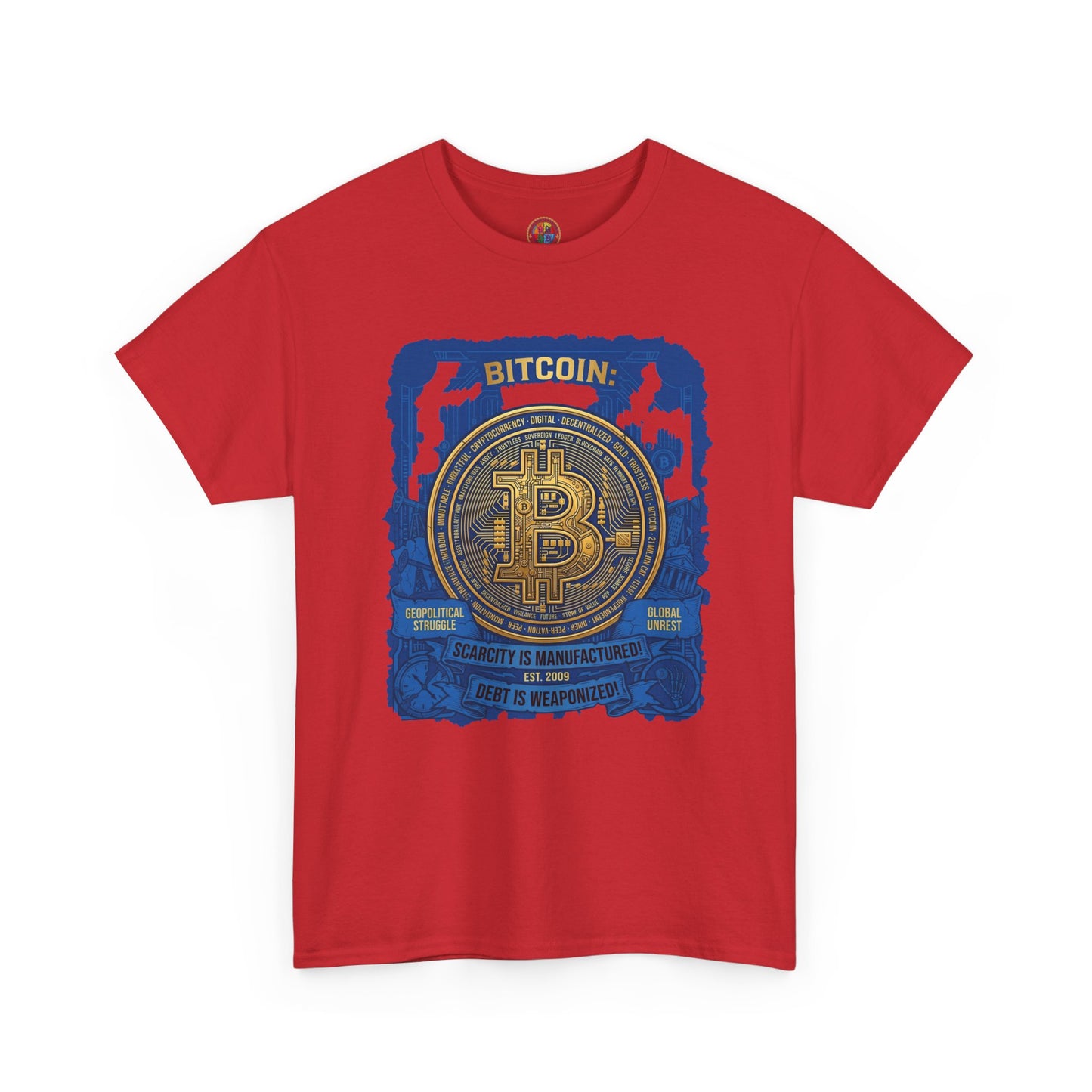 Bitcoin Vintage Coin Graphic Tee — Crypto Enthusiast T-Shirt
