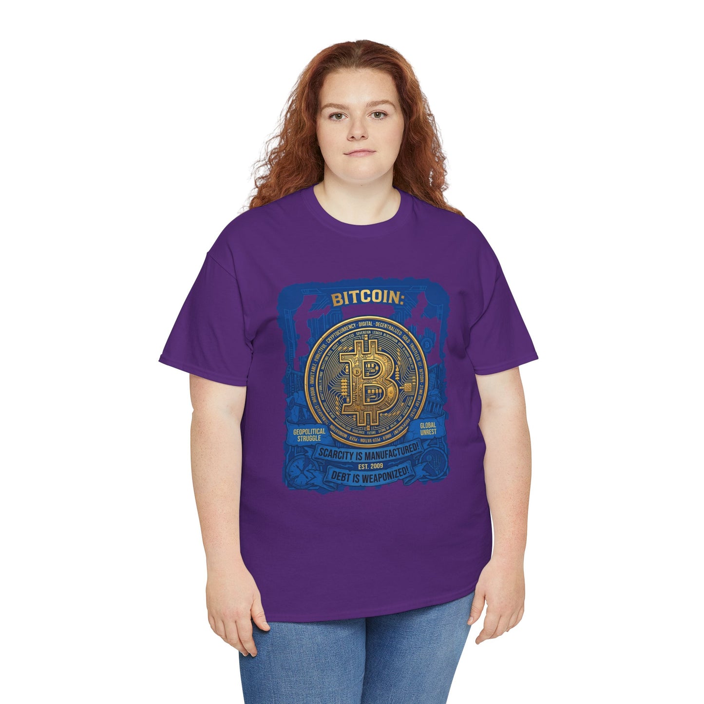 Bitcoin Vintage Coin Graphic Tee — Crypto Enthusiast T-Shirt