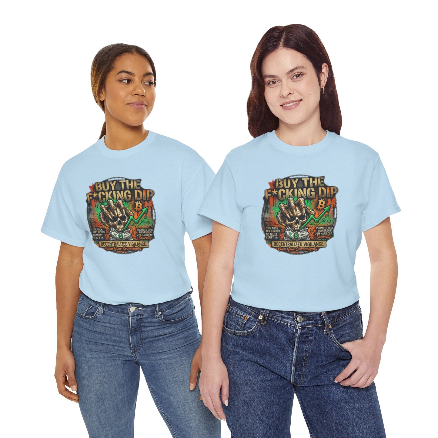 Buy The F*cking Dip Graphic Tee — Stock Market Crypto HODL Trading Shirt