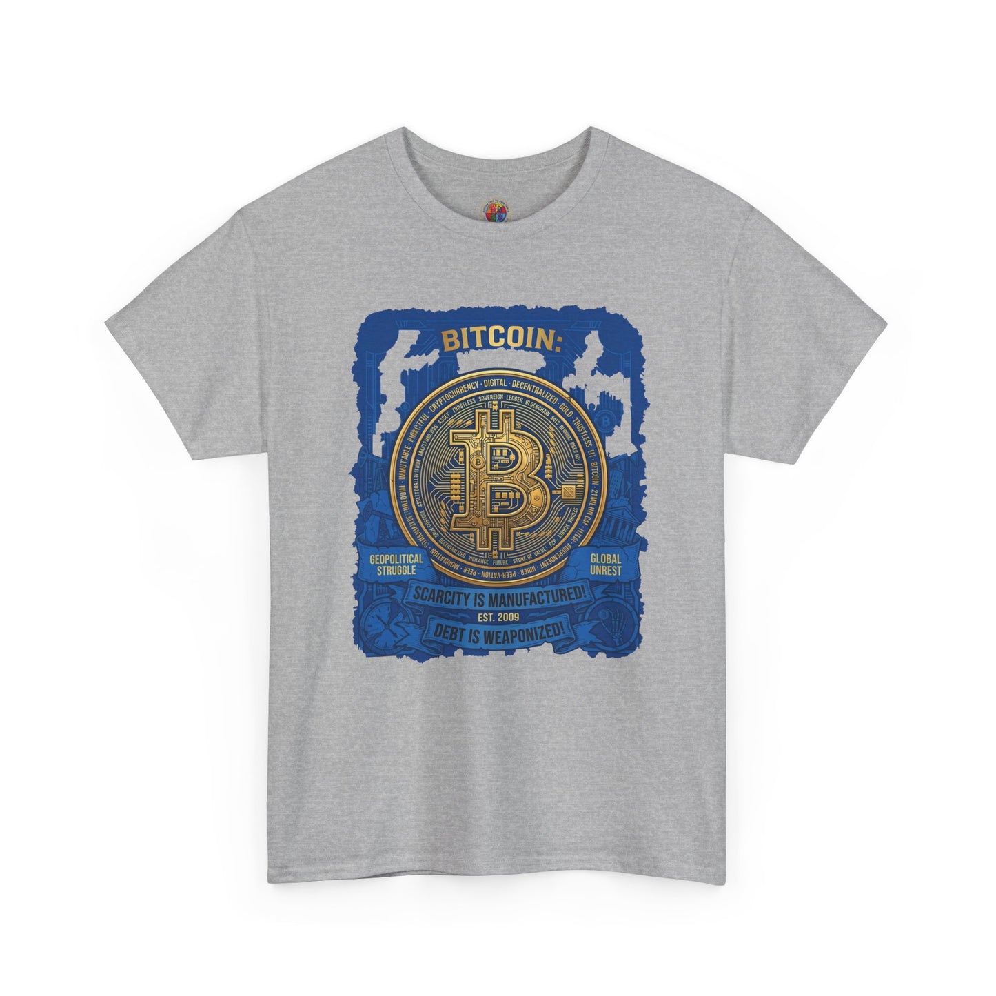 Bitcoin Vintage Coin Graphic Tee — Crypto Enthusiast T-Shirt
