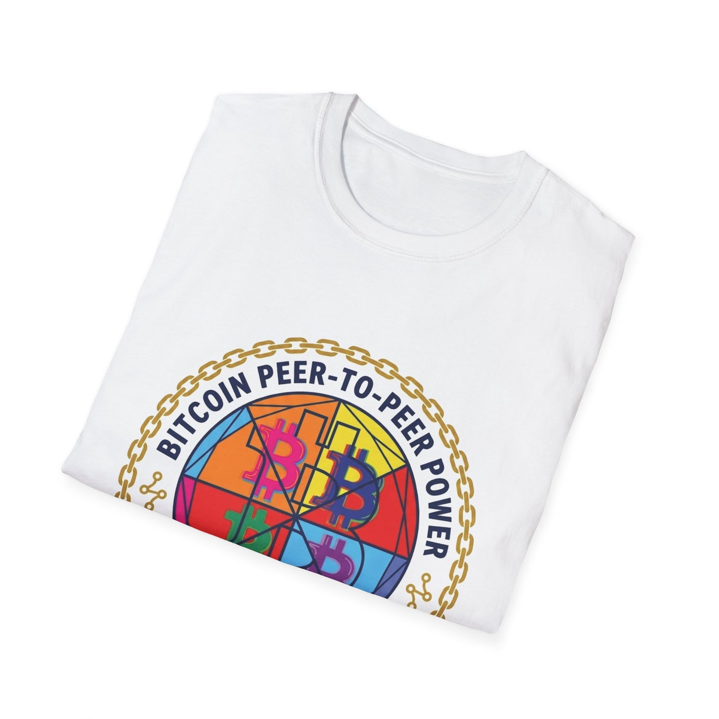 Bitcointees Colorwheel Logo T-Shirt — Crypto Peer-to-Peer Graphic Tee