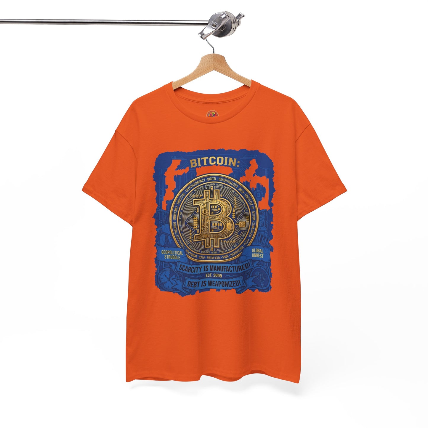 Bitcoin Vintage Coin Graphic Tee — Crypto Enthusiast T-Shirt