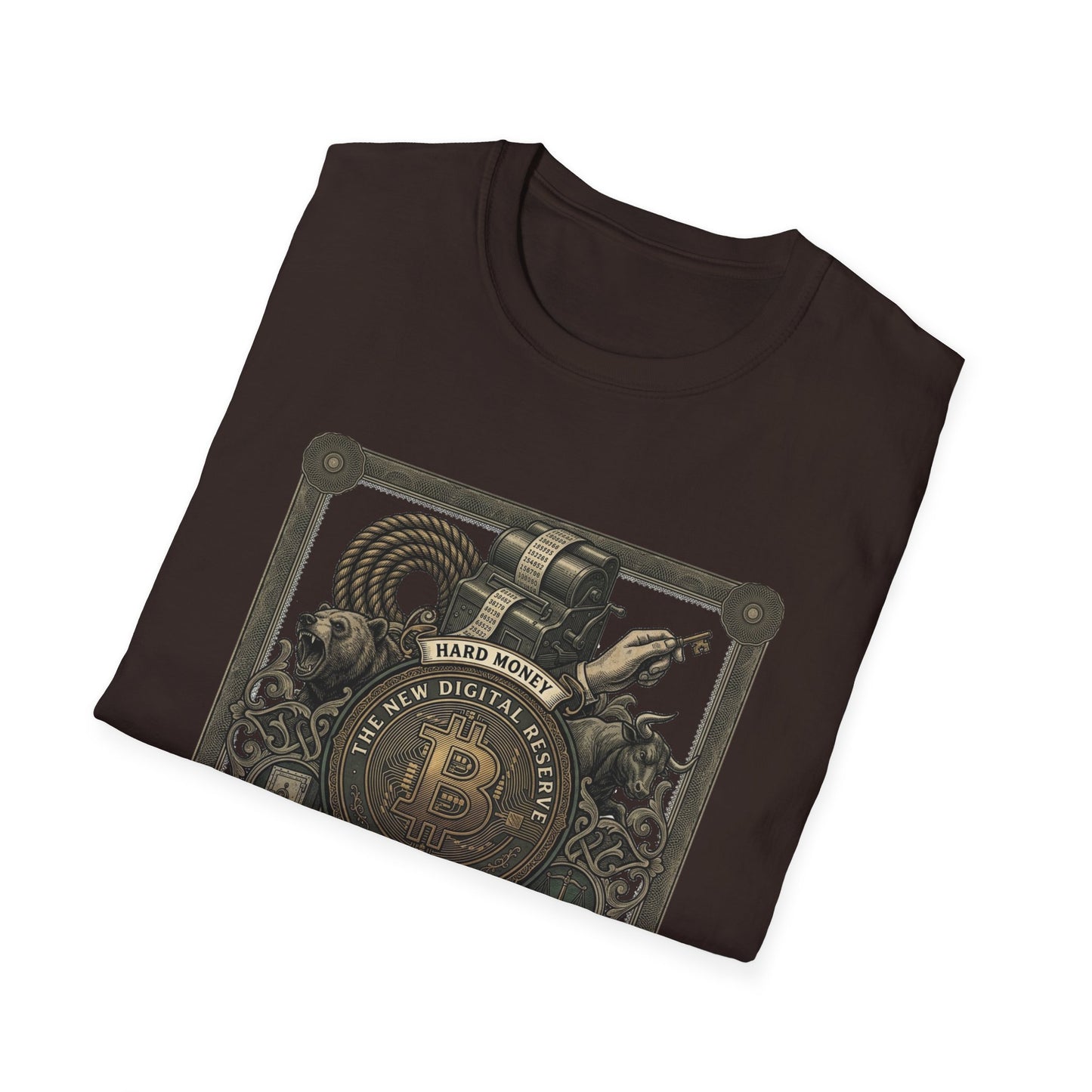 Bitcoin Steampunk T-Shirt — Vintage Crypto Emblem Tee