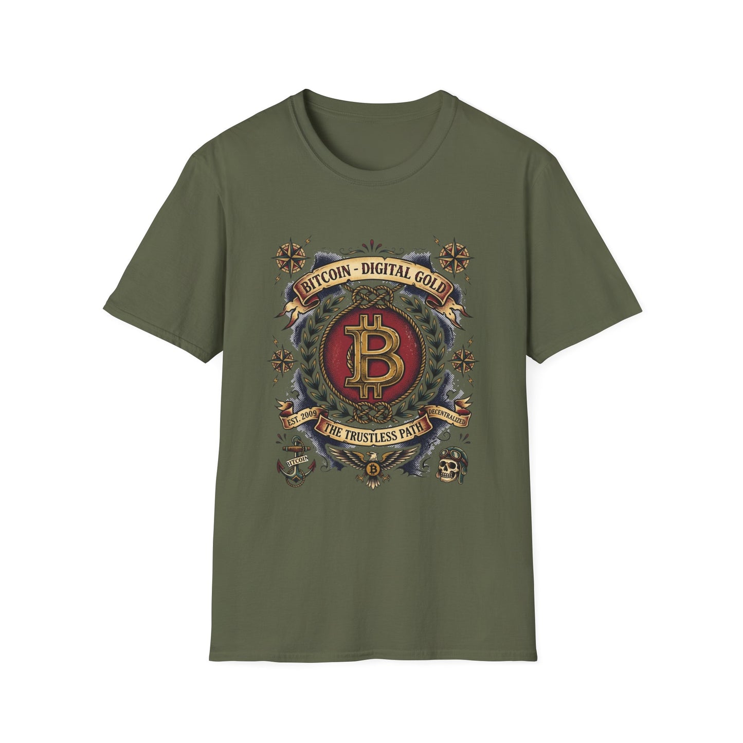 Bitcoin Crest T-Shirt — "Bitcoin: Digital Gold" Graphic Tee