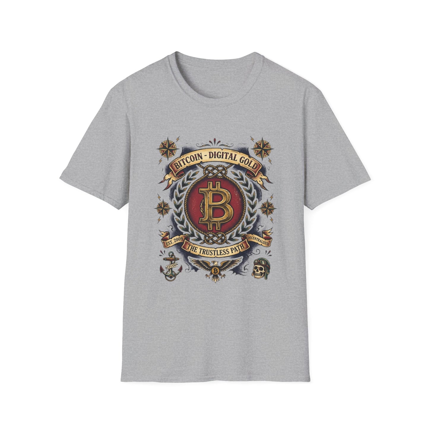 Bitcoin Crest T-Shirt — "Bitcoin: Digital Gold" Graphic Tee