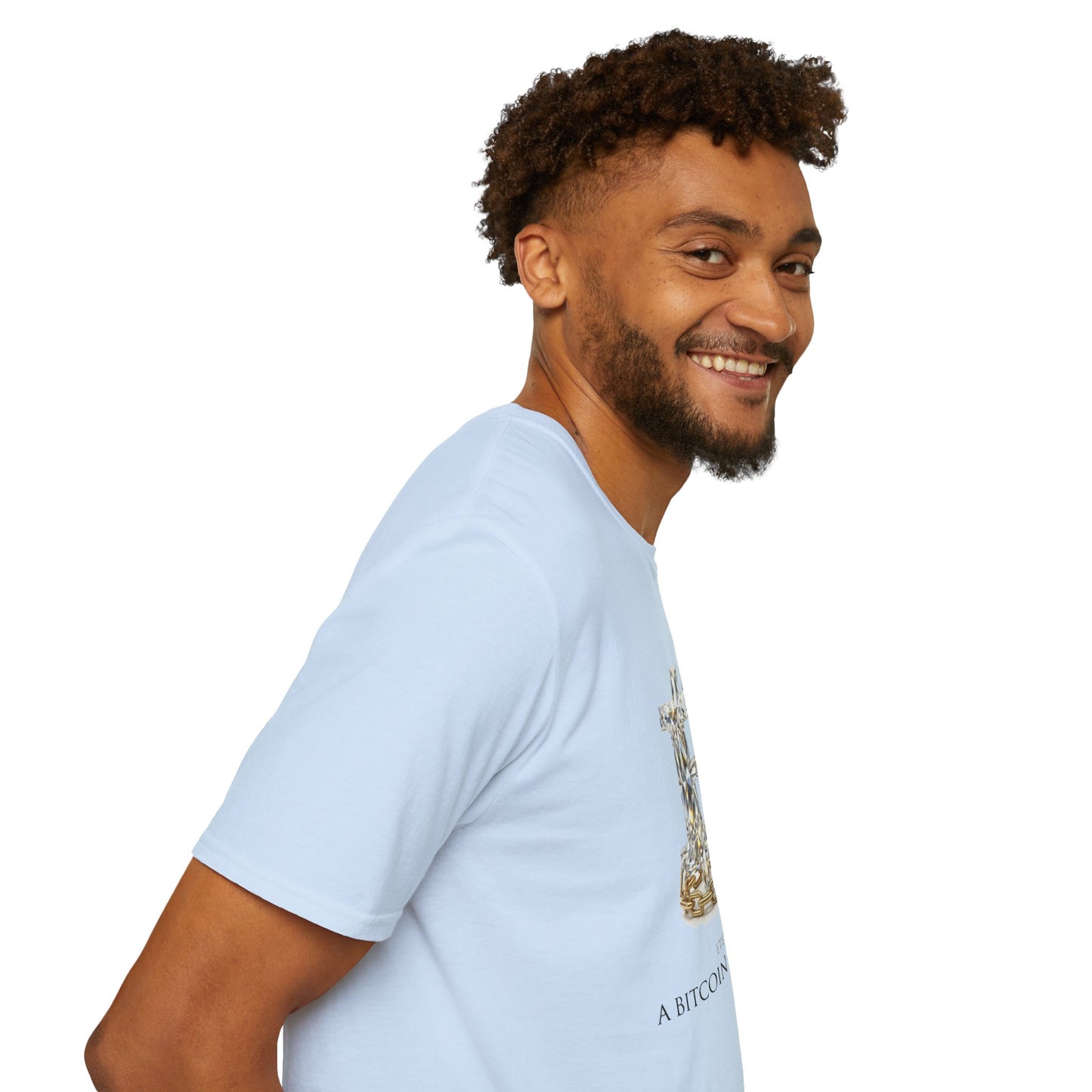 Bitcoin Diamond Forever Graphic Tee | Unisex Softstyle T-Shirt