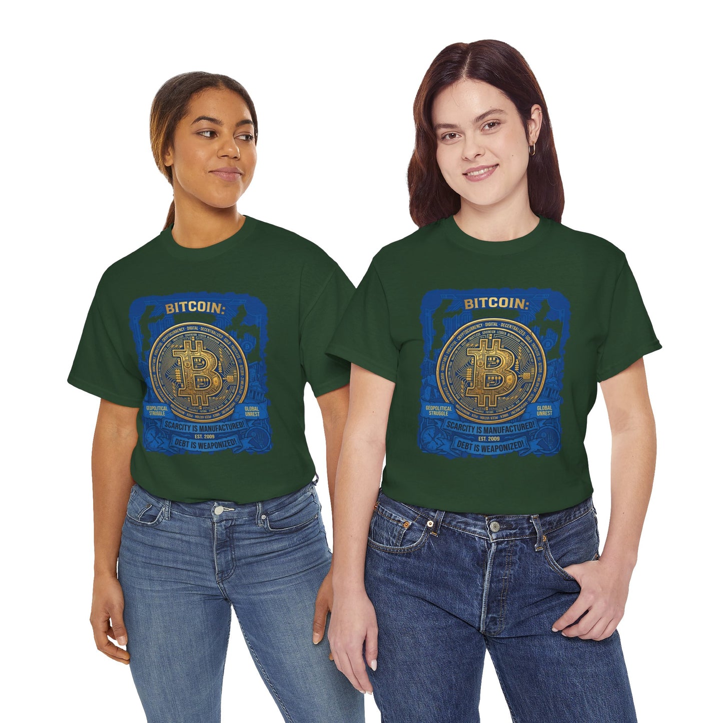 Bitcoin Vintage Coin Graphic Tee — Crypto Enthusiast T-Shirt