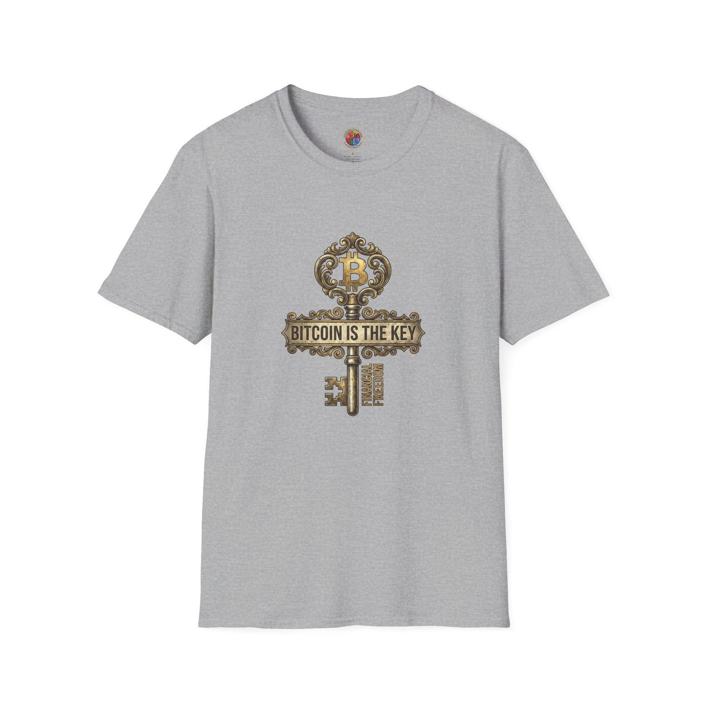 Bitcoin Is The Key Graphic T-Shirt — Vintage Key Crypto Tee