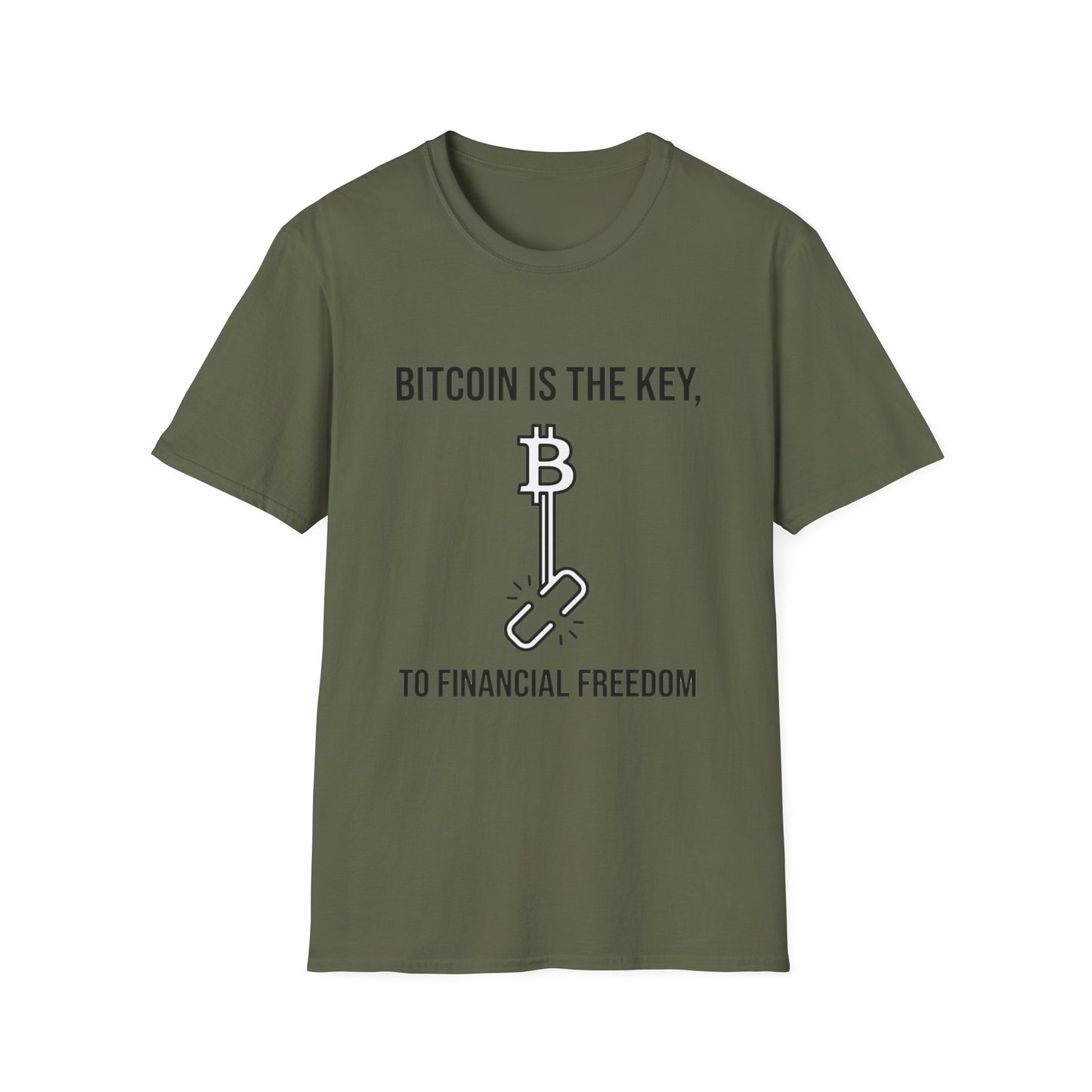Bitcoin Is the Key T-Shirt — To Financial Freedom Crypto Tee