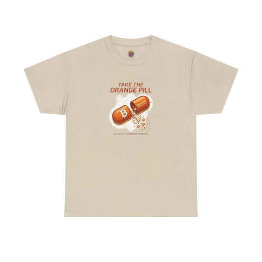 Bitcoin 'Take The Orange Pill' Graphic Tee