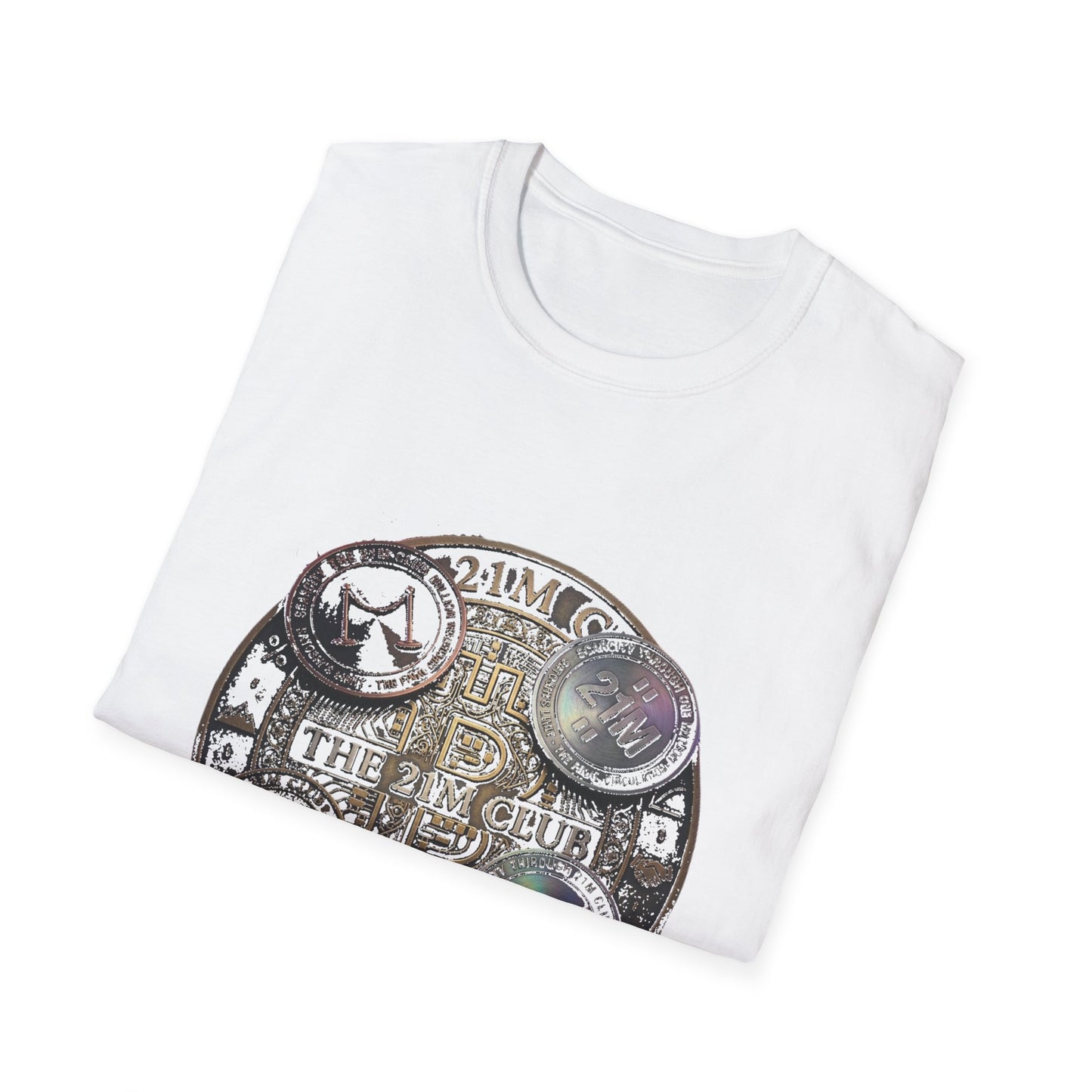 Vintage 21M Club Coin Circle T-Shirt — Retro Currency Graphic Tee