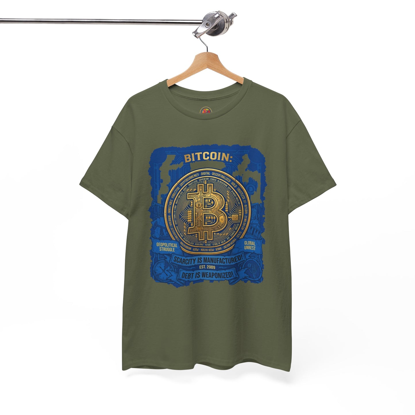 Bitcoin Vintage Coin Graphic Tee — Crypto Enthusiast T-Shirt