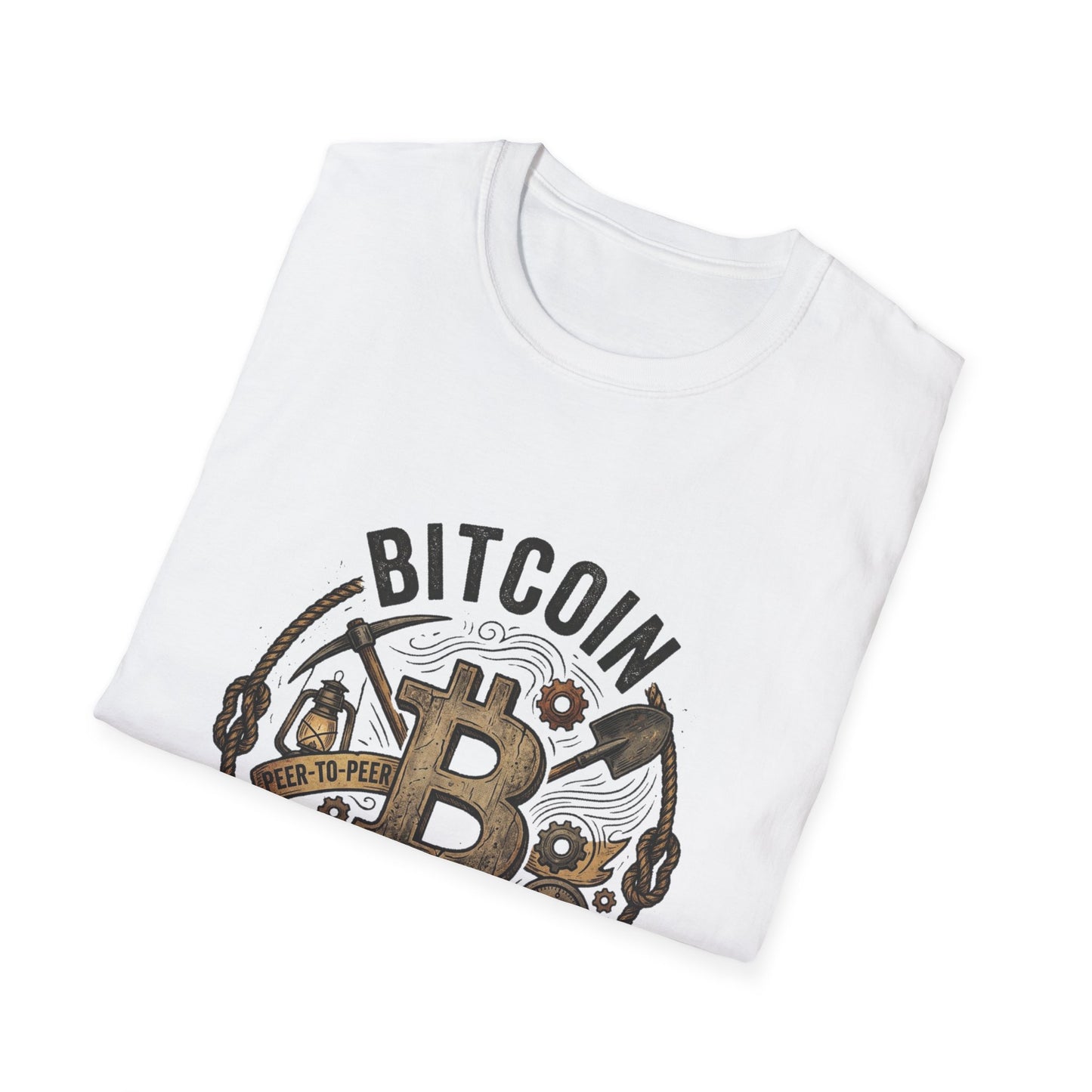 Bitcoin Hard Money T-Shirt — Vintage Crypto Mining Design