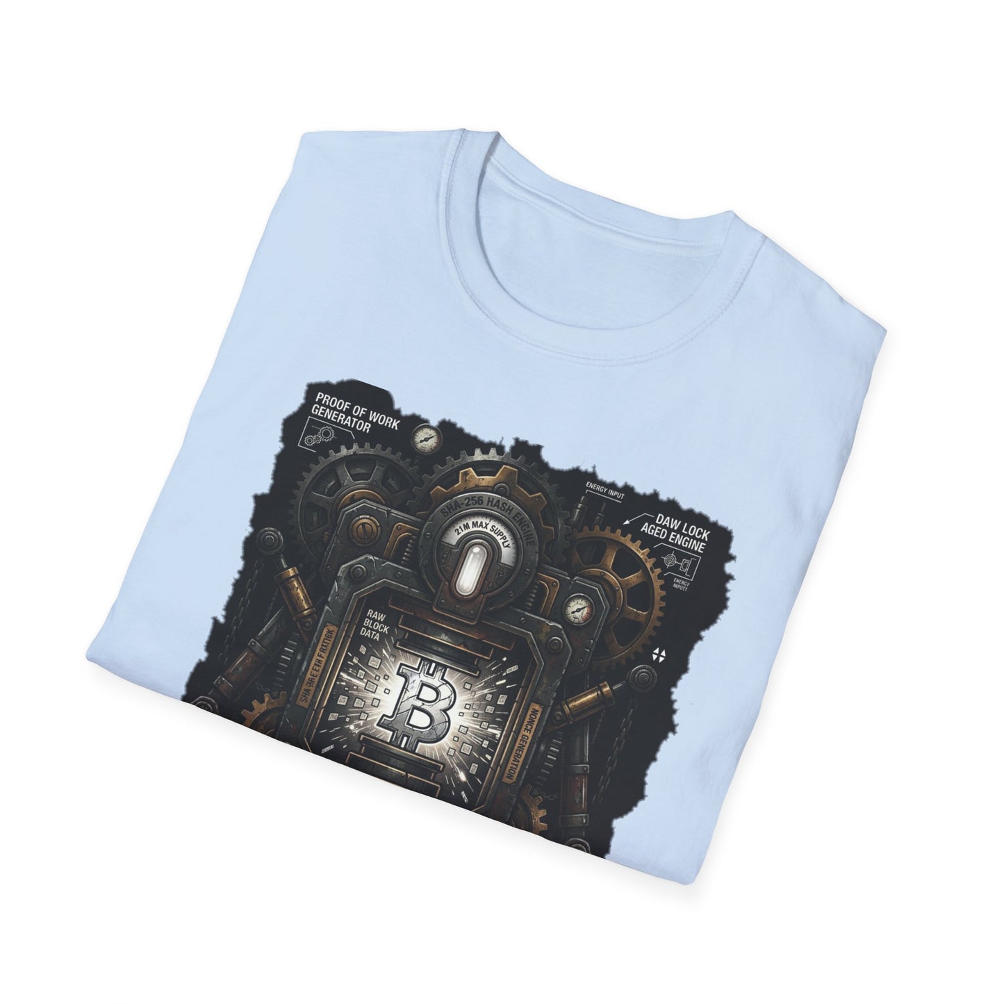 Bitcoin Proof of Work T-Shirt — Crypto Miner Vintage Graphic Tee
