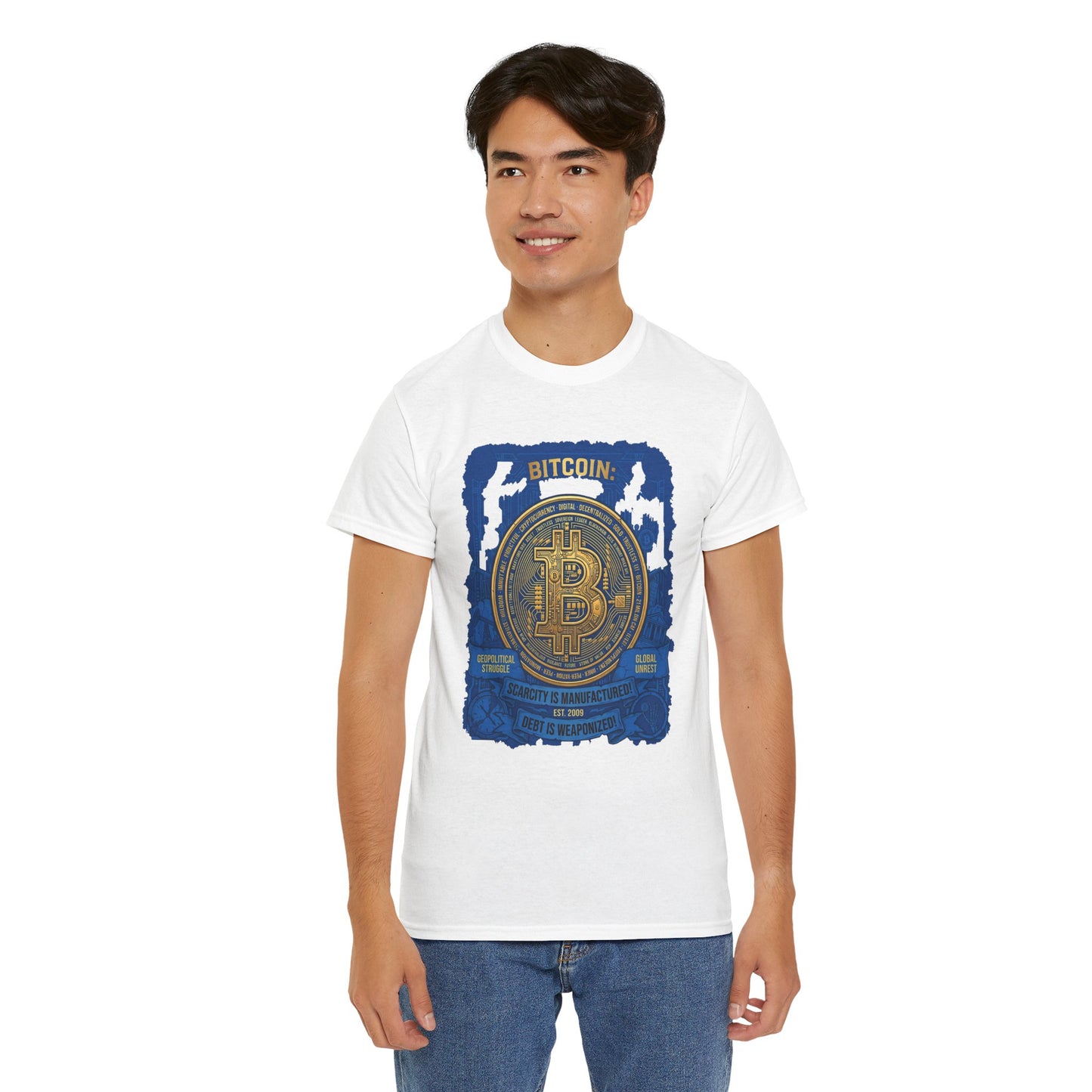 Bitcoin Vintage Coin Graphic Tee — Crypto Enthusiast T-Shirt