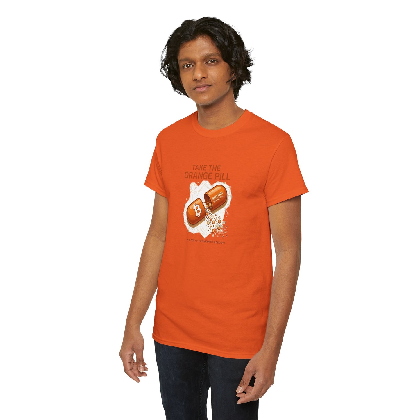 Bitcoin 'Take The Orange Pill' Graphic Tee