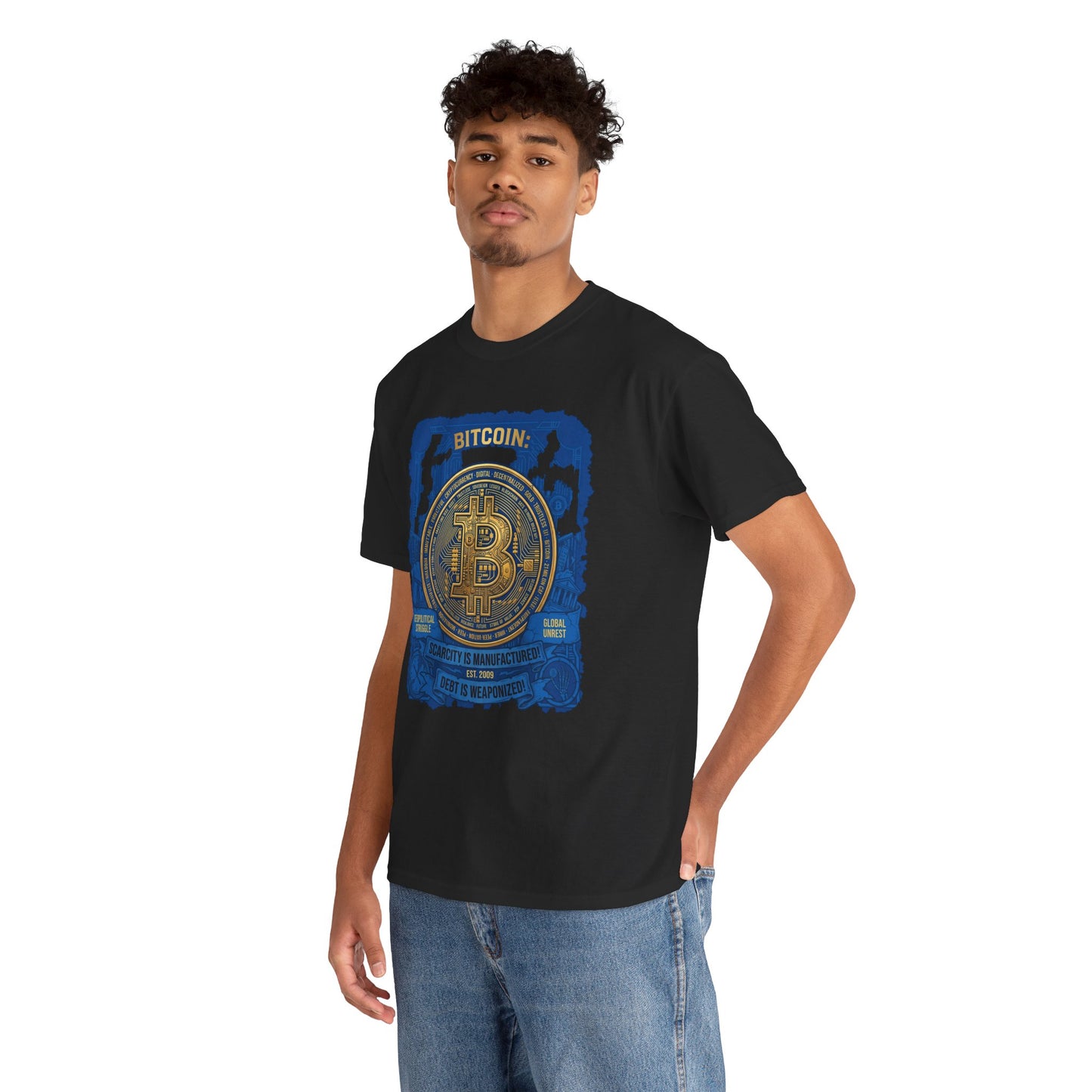 Bitcoin Vintage Coin Graphic Tee — Crypto Enthusiast T-Shirt