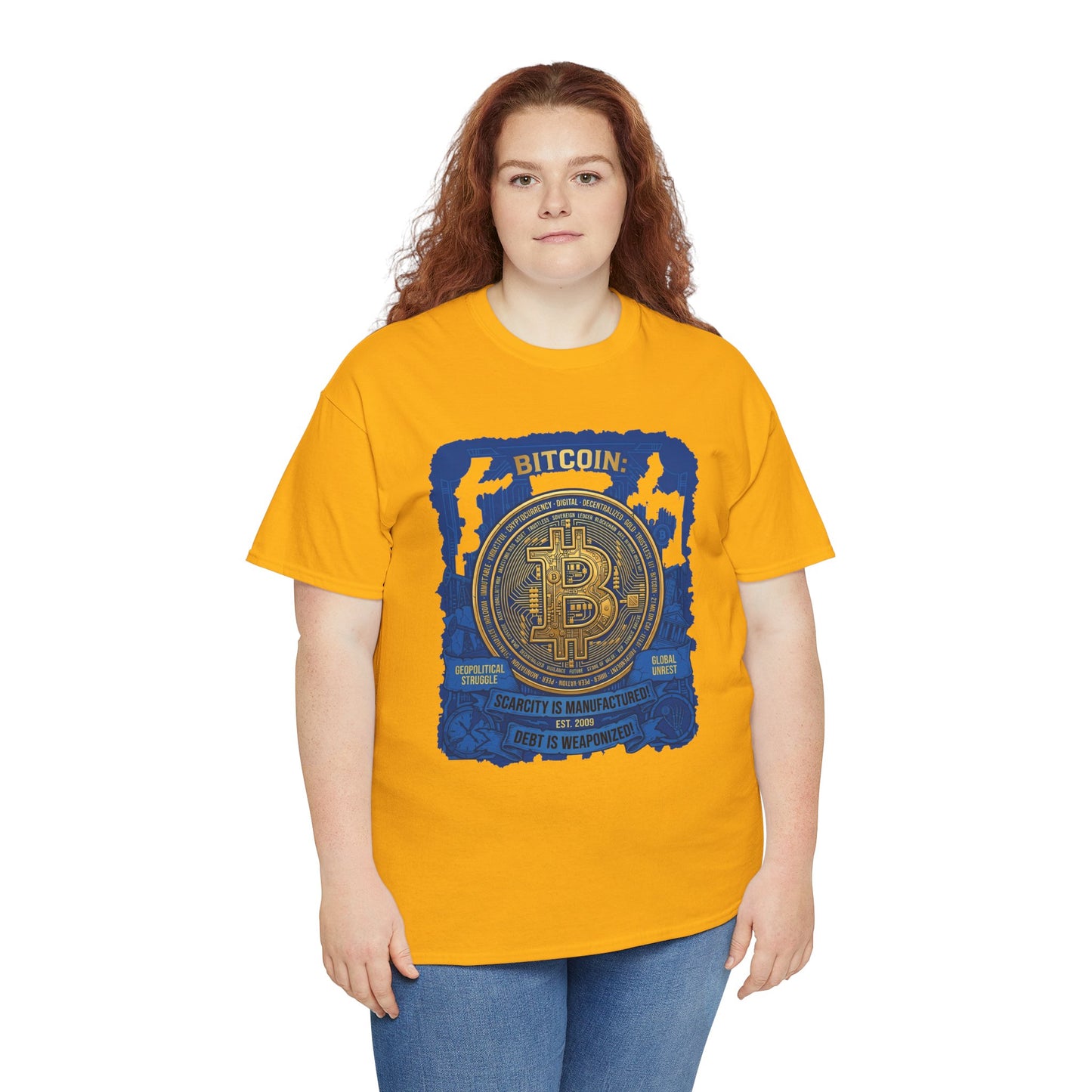 Bitcoin Vintage Coin Graphic Tee — Crypto Enthusiast T-Shirt