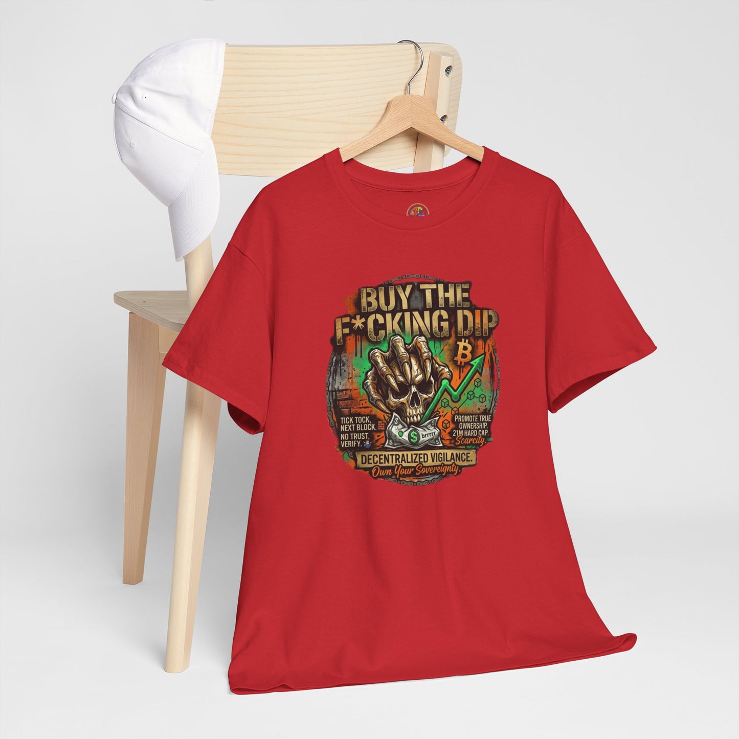 Buy The F*cking Dip Graphic Tee — Stock Market Crypto HODL Trading Shirt