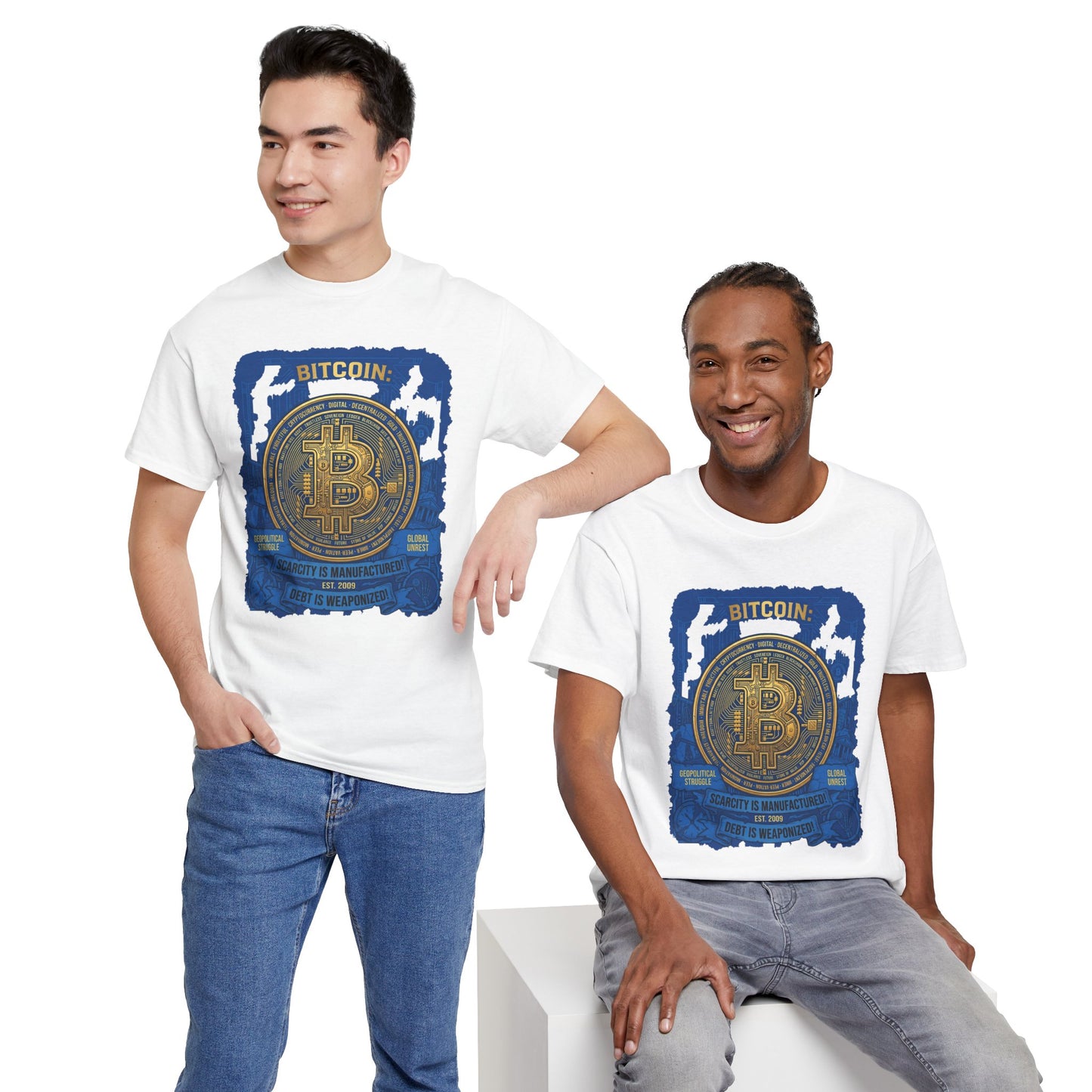 Bitcoin Vintage Coin Graphic Tee — Crypto Enthusiast T-Shirt
