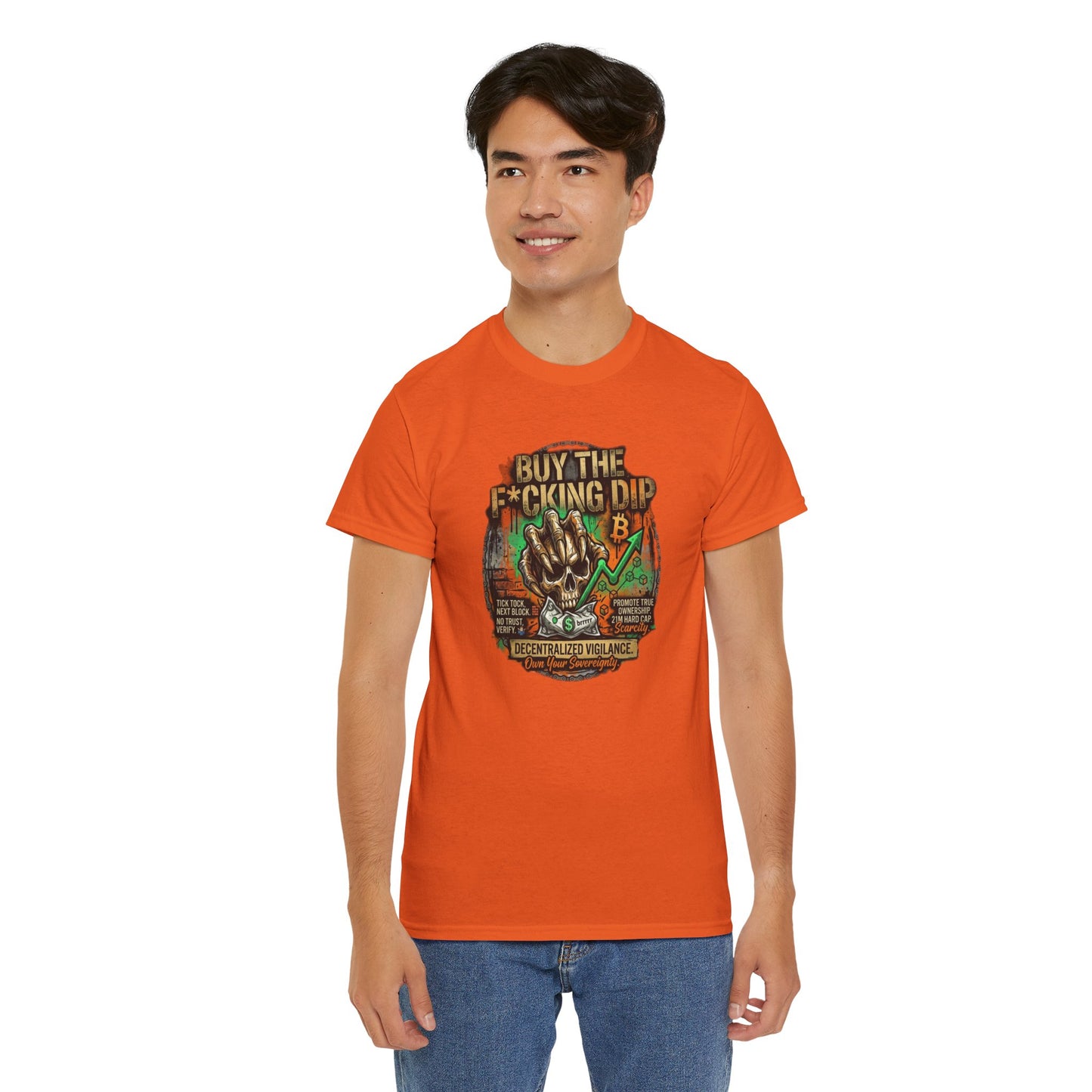 Buy The F*cking Dip Graphic Tee — Stock Market Crypto HODL Trading Shirt