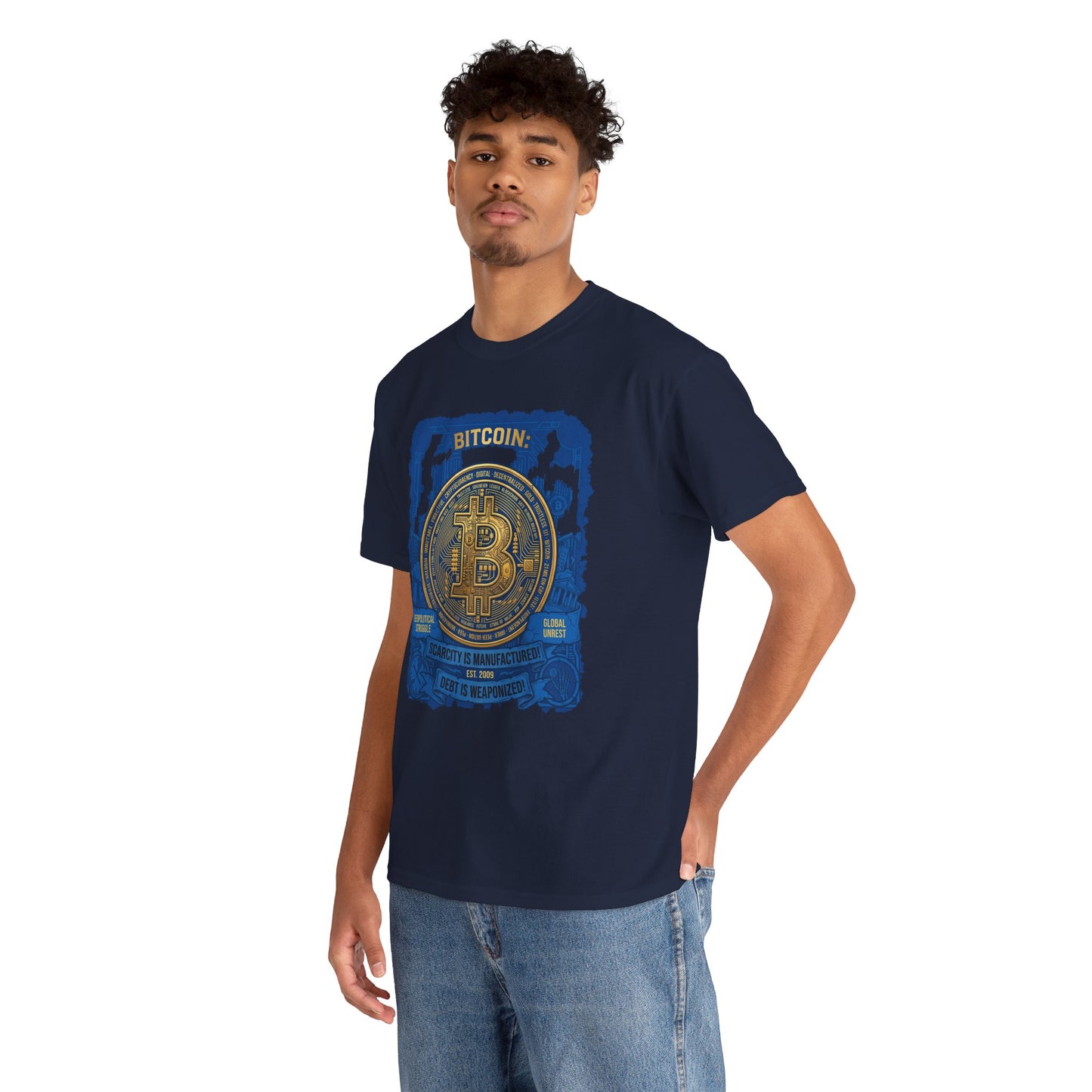 Bitcoin Vintage Coin Graphic Tee — Crypto Enthusiast T-Shirt
