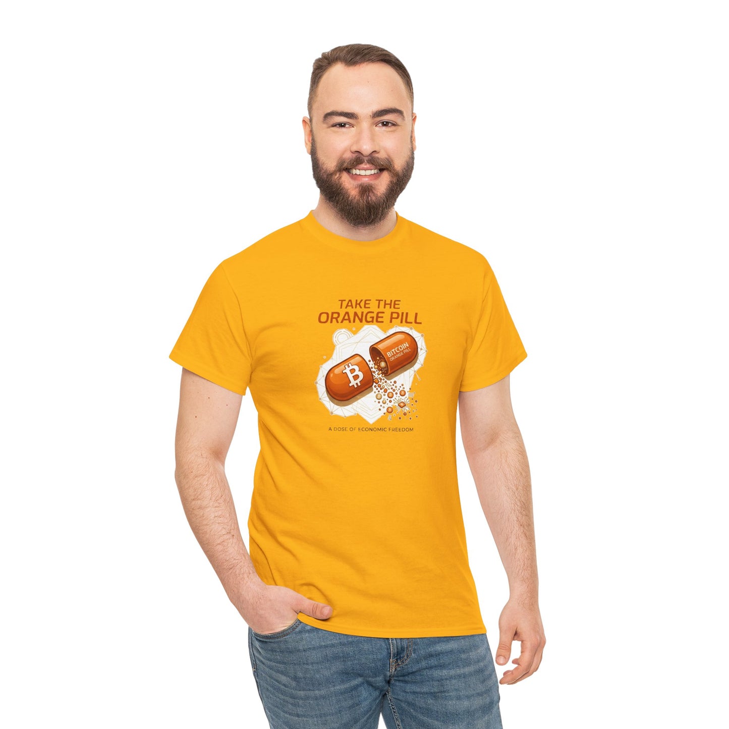 Bitcoin 'Take The Orange Pill' Graphic Tee