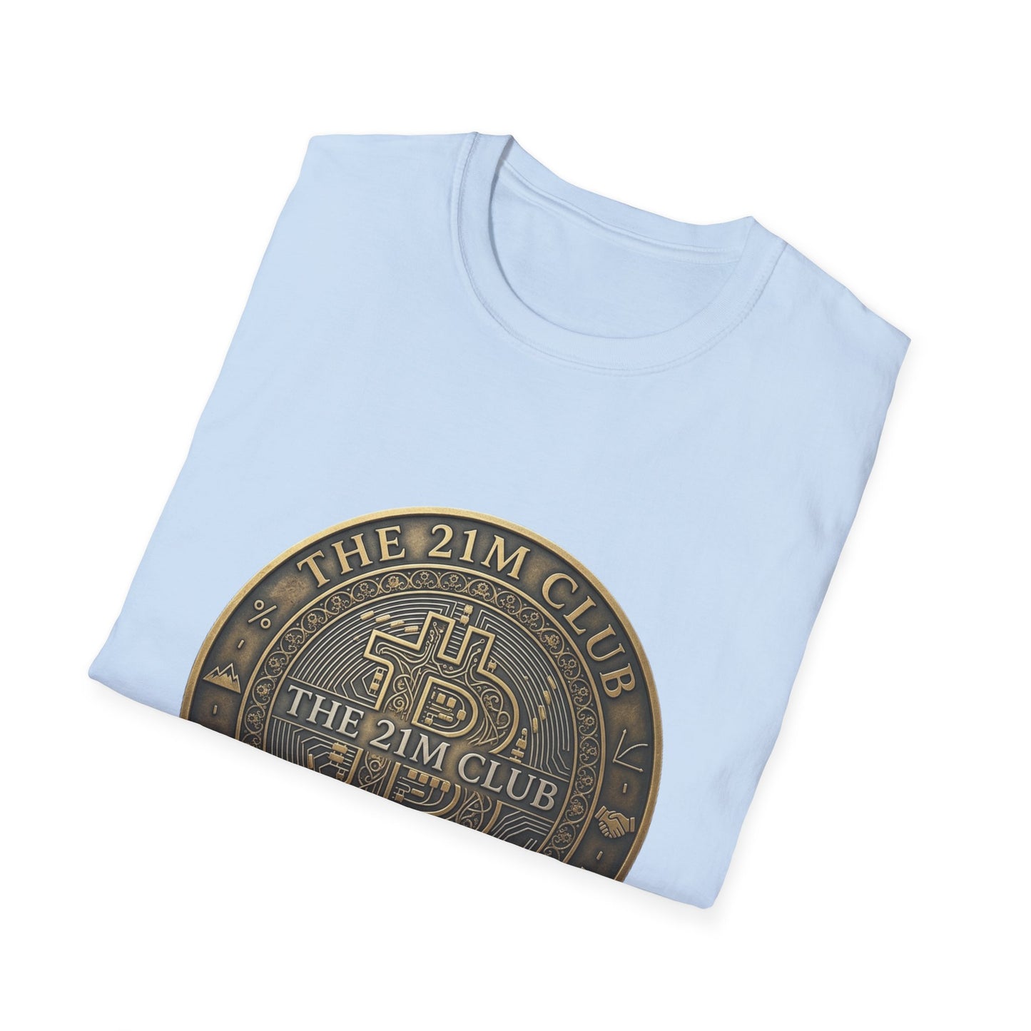 Bitcoin The 21M Club T-Shirt — Retro Crypto Coin Design
