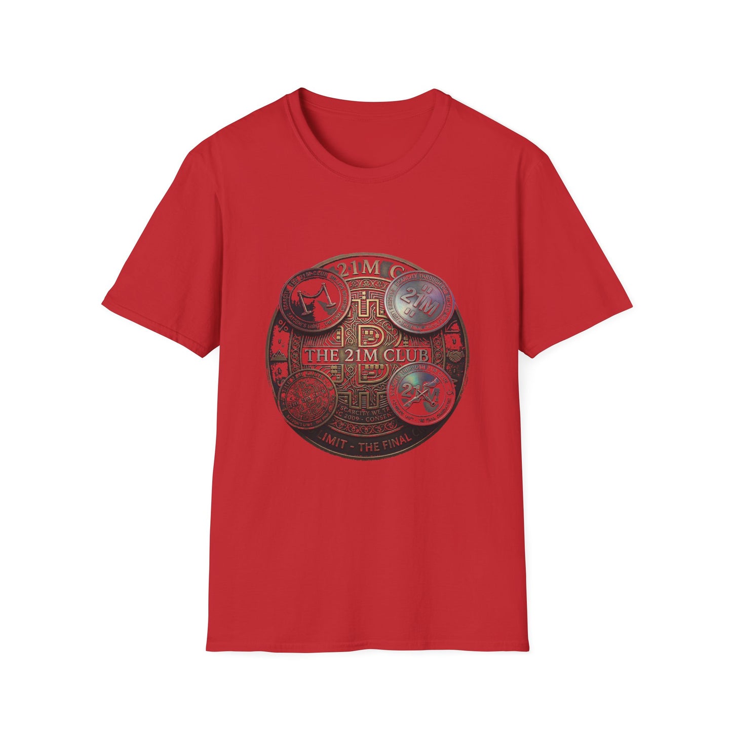 Vintage 21M Club Coin Circle T-Shirt — Retro Currency Graphic Tee