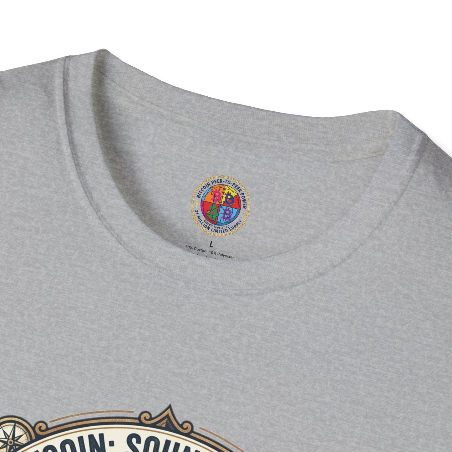Bitcoin Emblem T-Shirt — "Bitcoin: Sound Money" Vintage Crypto Crest Tee