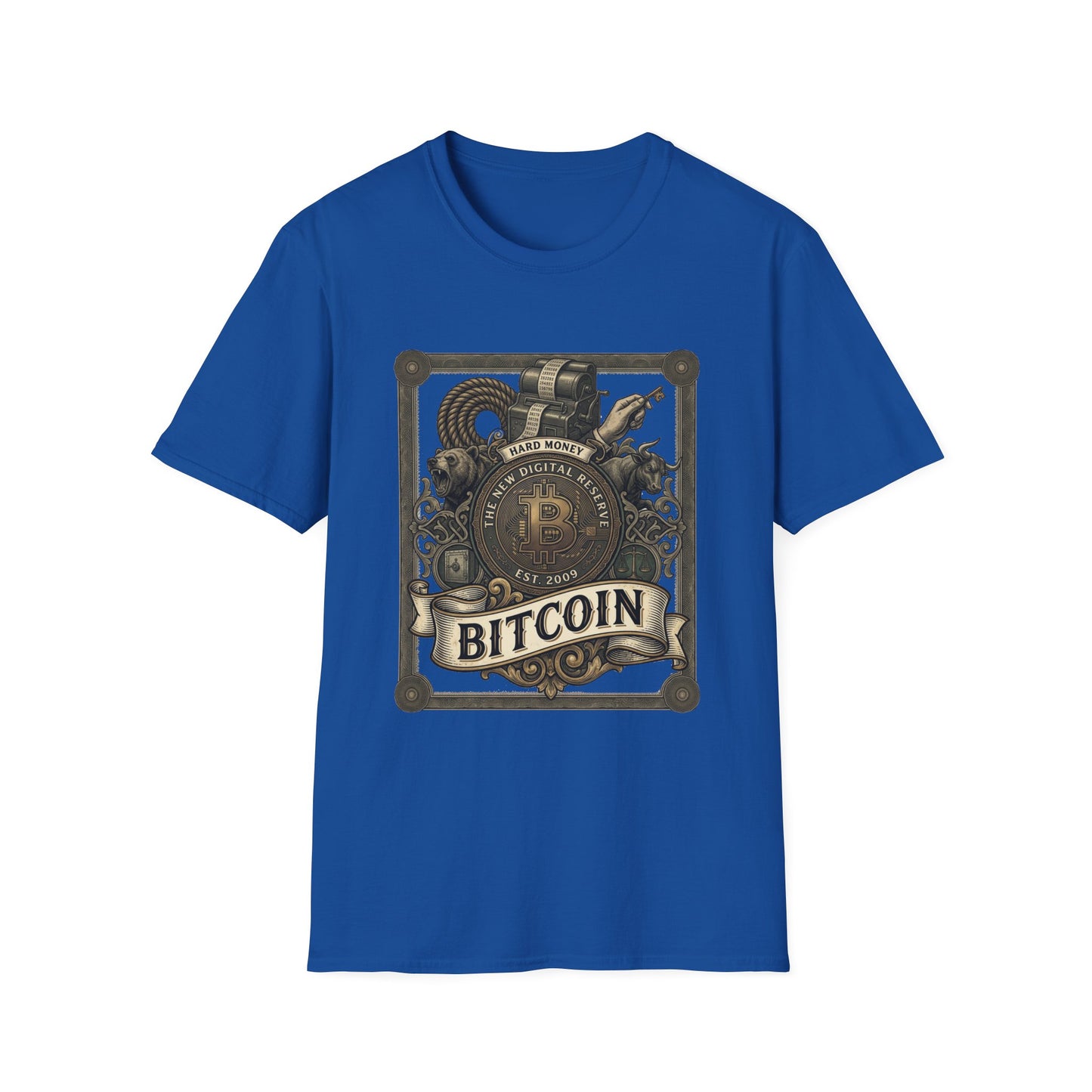 Bitcoin Steampunk T-Shirt — Vintage Crypto Emblem Tee