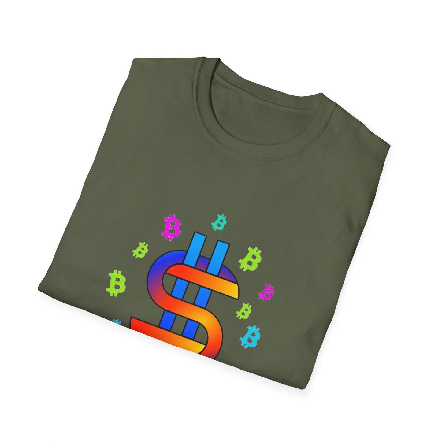 Satoshis Colorful Bitcoin Logo T-Shirt