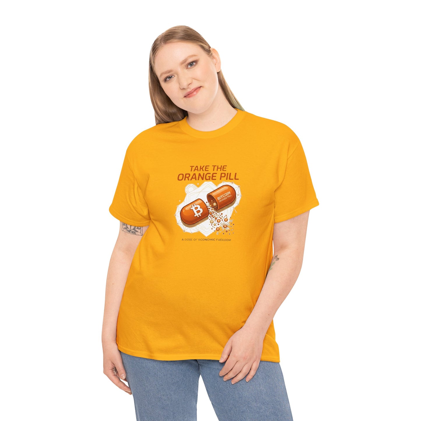 Bitcoin 'Take The Orange Pill' Graphic Tee