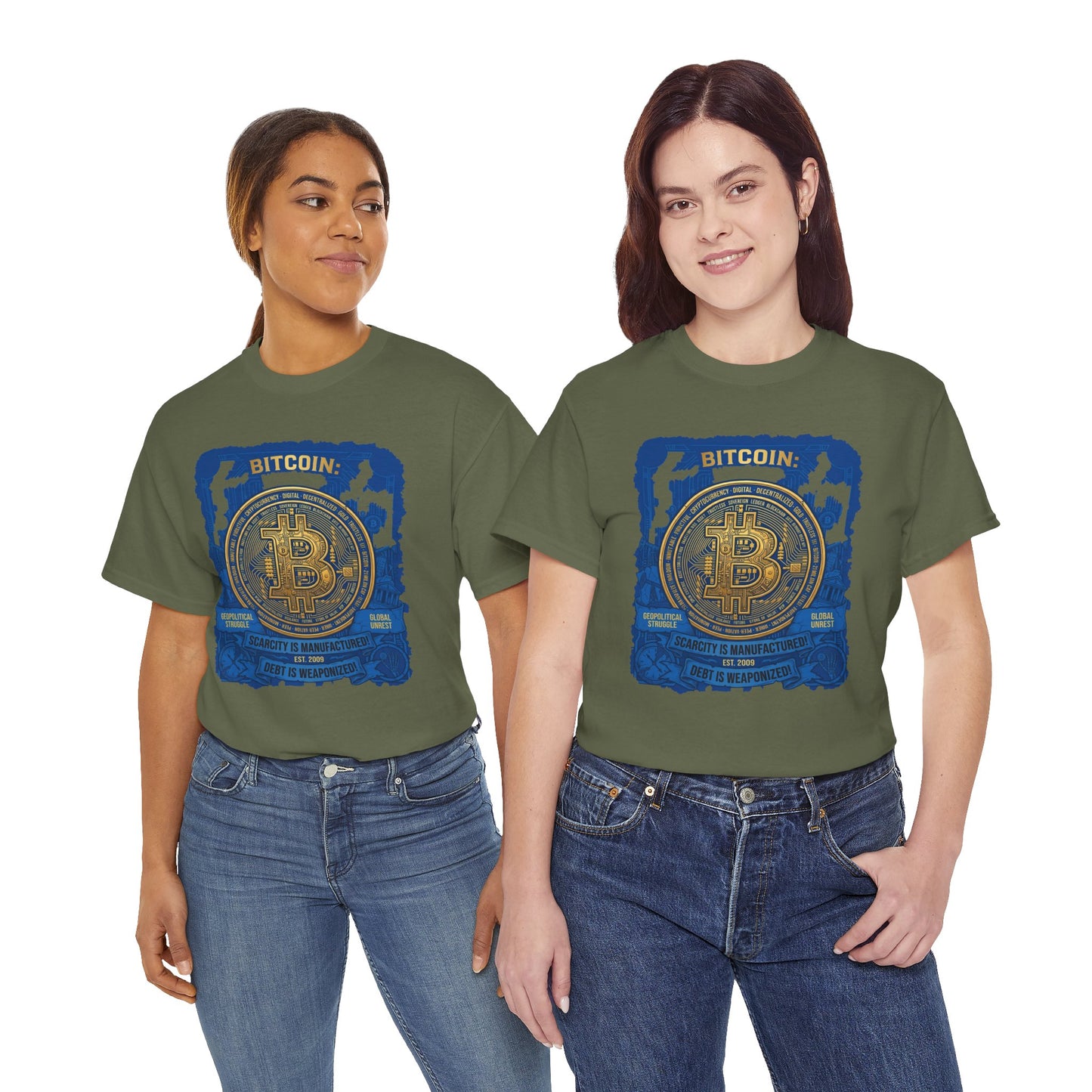 Bitcoin Vintage Coin Graphic Tee — Crypto Enthusiast T-Shirt
