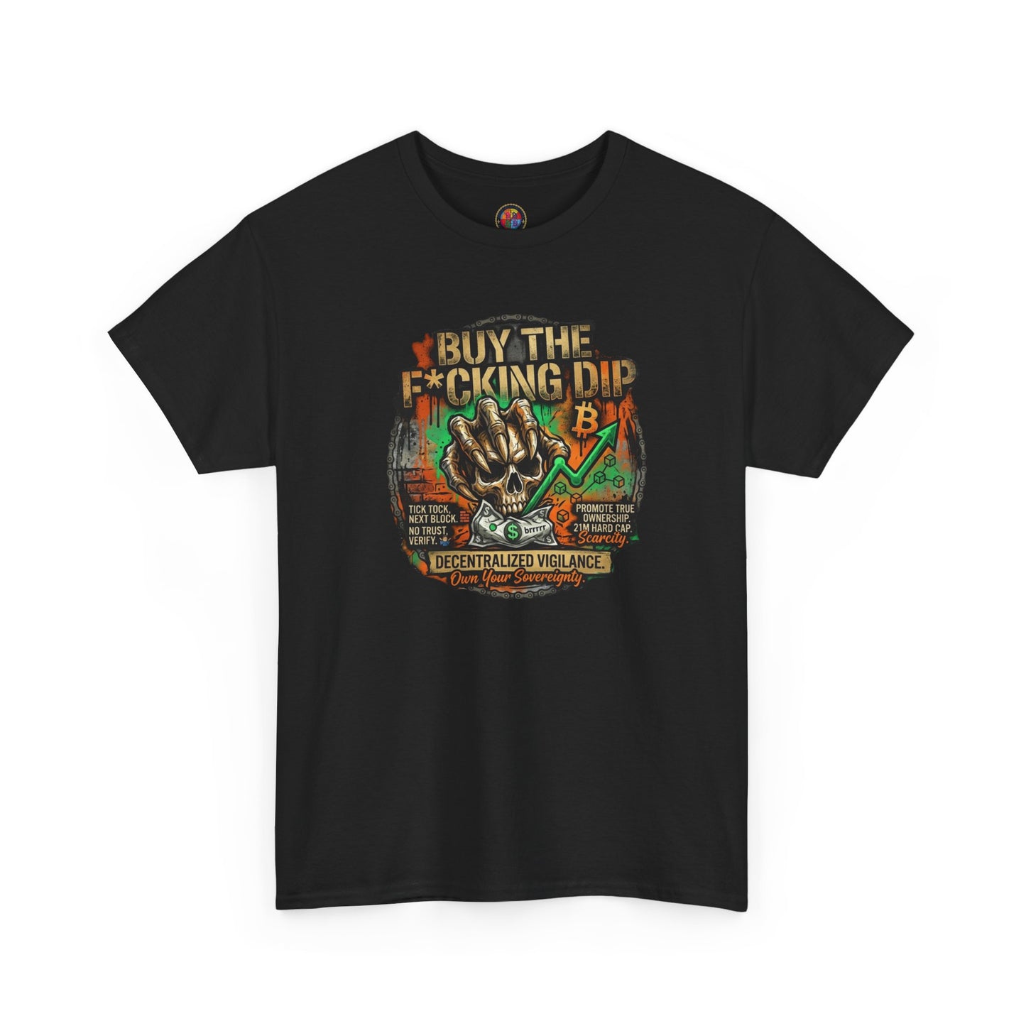 Buy The F*cking Dip Graphic Tee — Stock Market Crypto HODL Trading Shirt