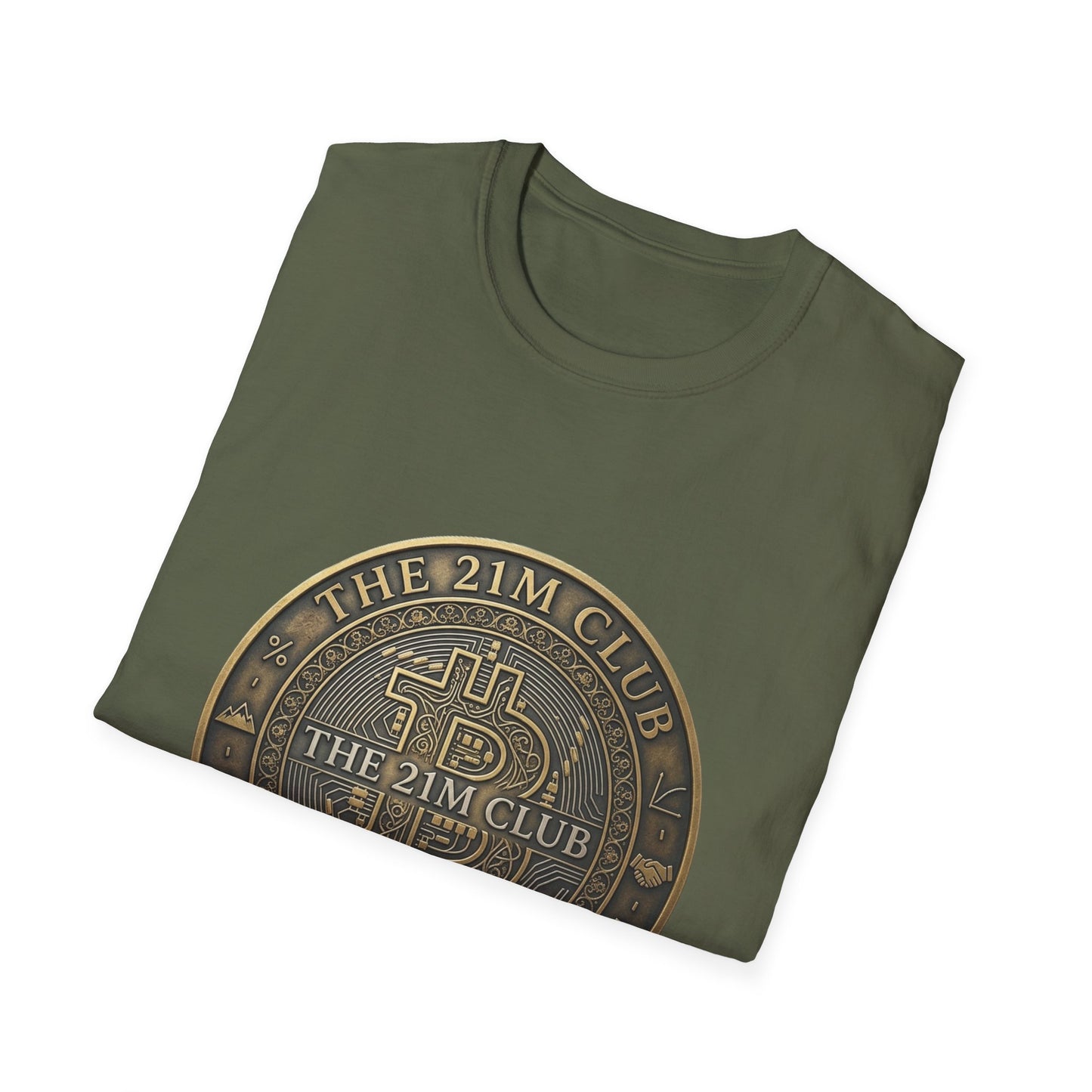 Bitcoin The 21M Club T-Shirt — Retro Crypto Coin Design