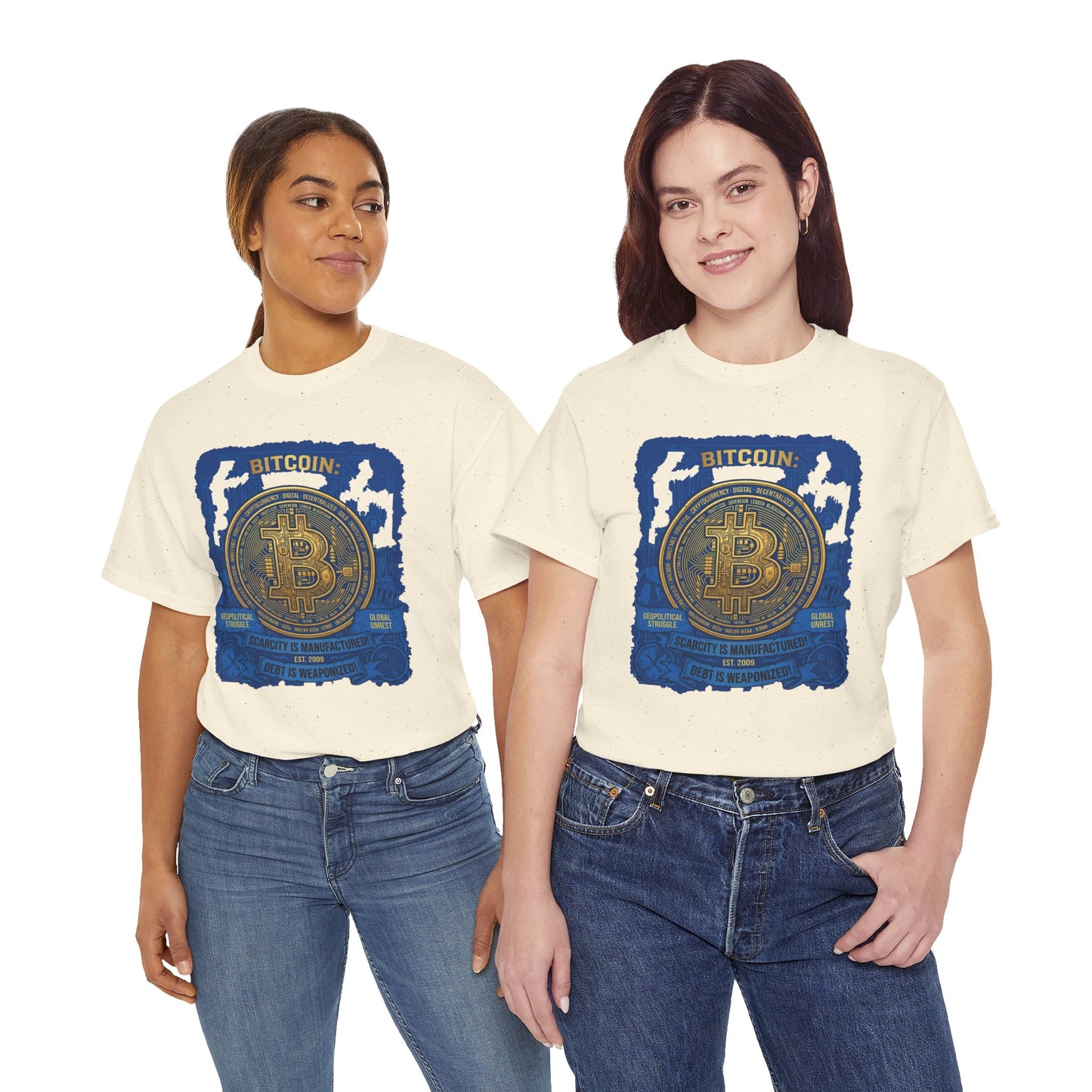 Bitcoin Vintage Coin Graphic Tee — Crypto Enthusiast T-Shirt