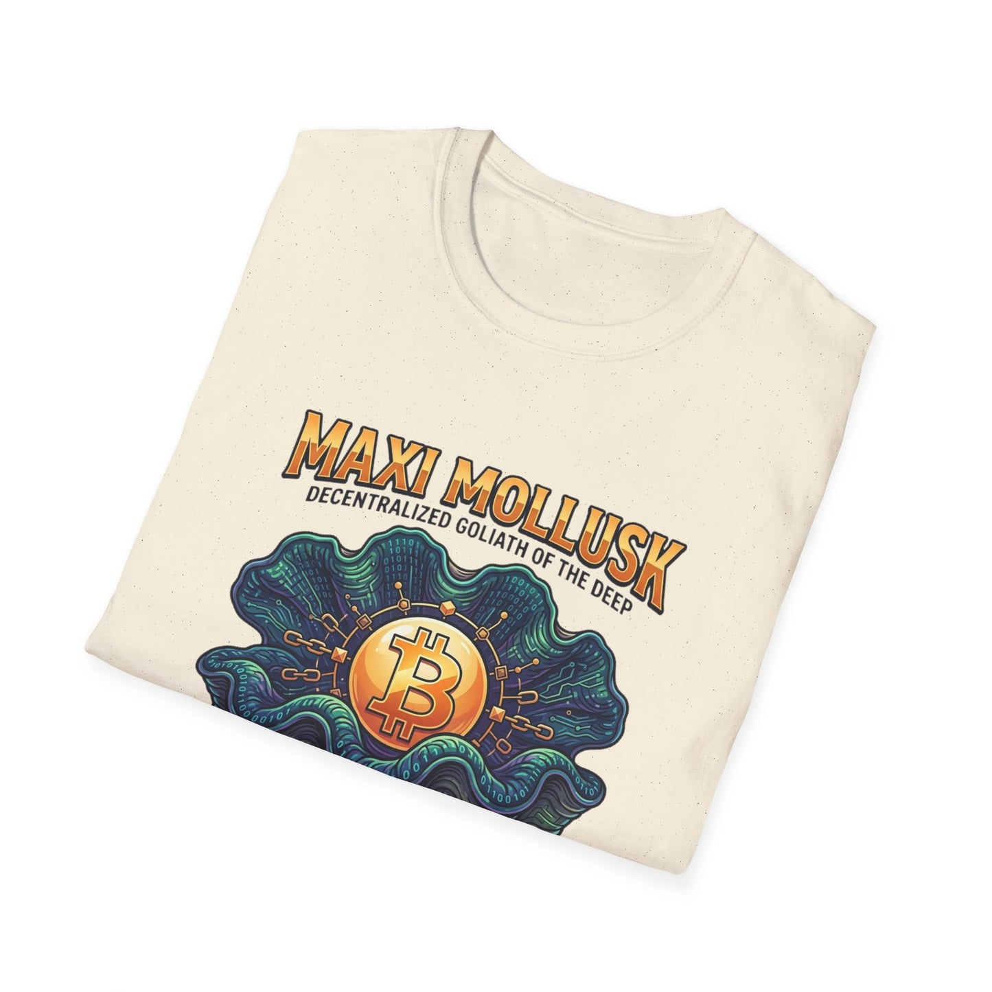 Bitcoin Pearl T-Shirt — "Maxi Mollusk" Crypto Art Tee