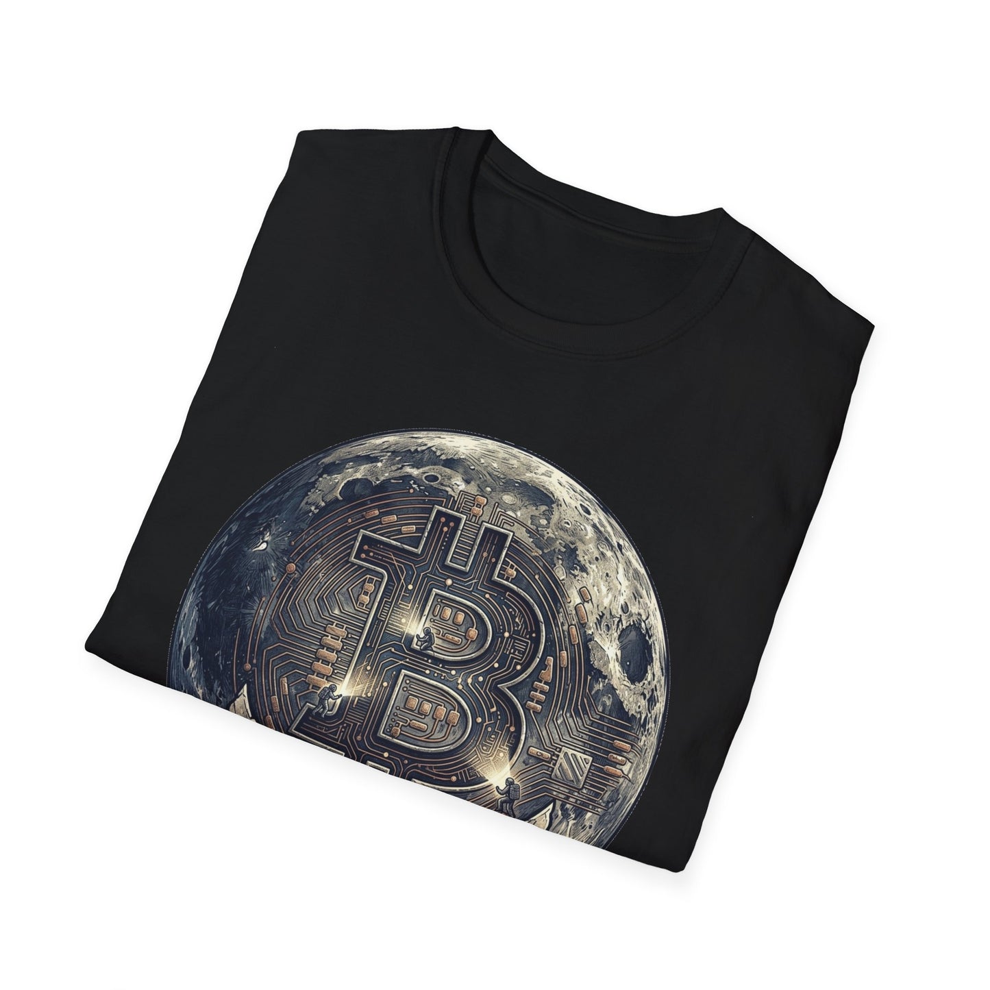 Bitcoin Moon Graphic T-Shirt — “In Crypto We Trust” Crypto Enthusiast Tee