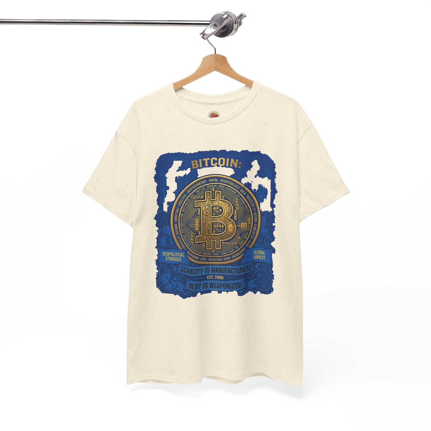 Bitcoin Vintage Coin Graphic Tee — Crypto Enthusiast T-Shirt